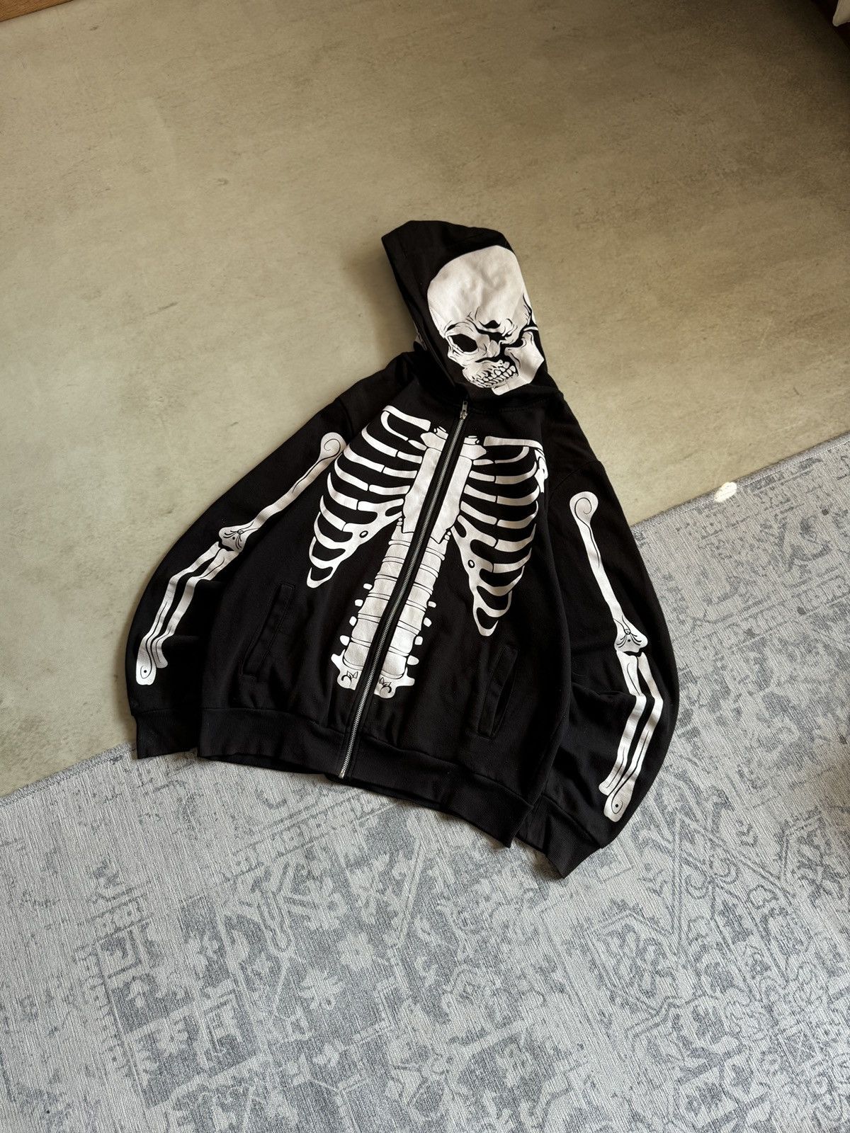Stussy × Vintage Vintage 1990s Stussy Skulls Bone Hoodie