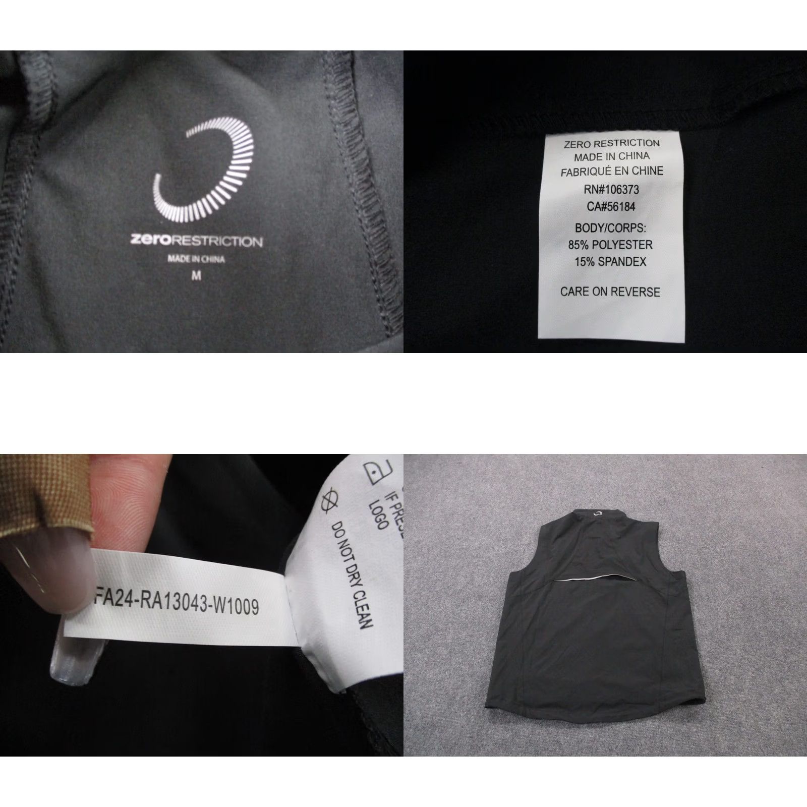 Vintage Zero Restrictive Vest Jacket Mens M Black Golf Performance Stretch Active Hiking Windbreaker Vest Size US M / EU 48-50 / 2 - 8 Thumbnail