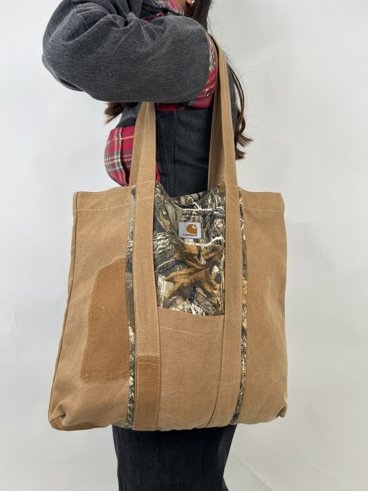 Vintage Upcycled realtree x canvas toote bag Size ONE SIZE - 1 Thumbnail