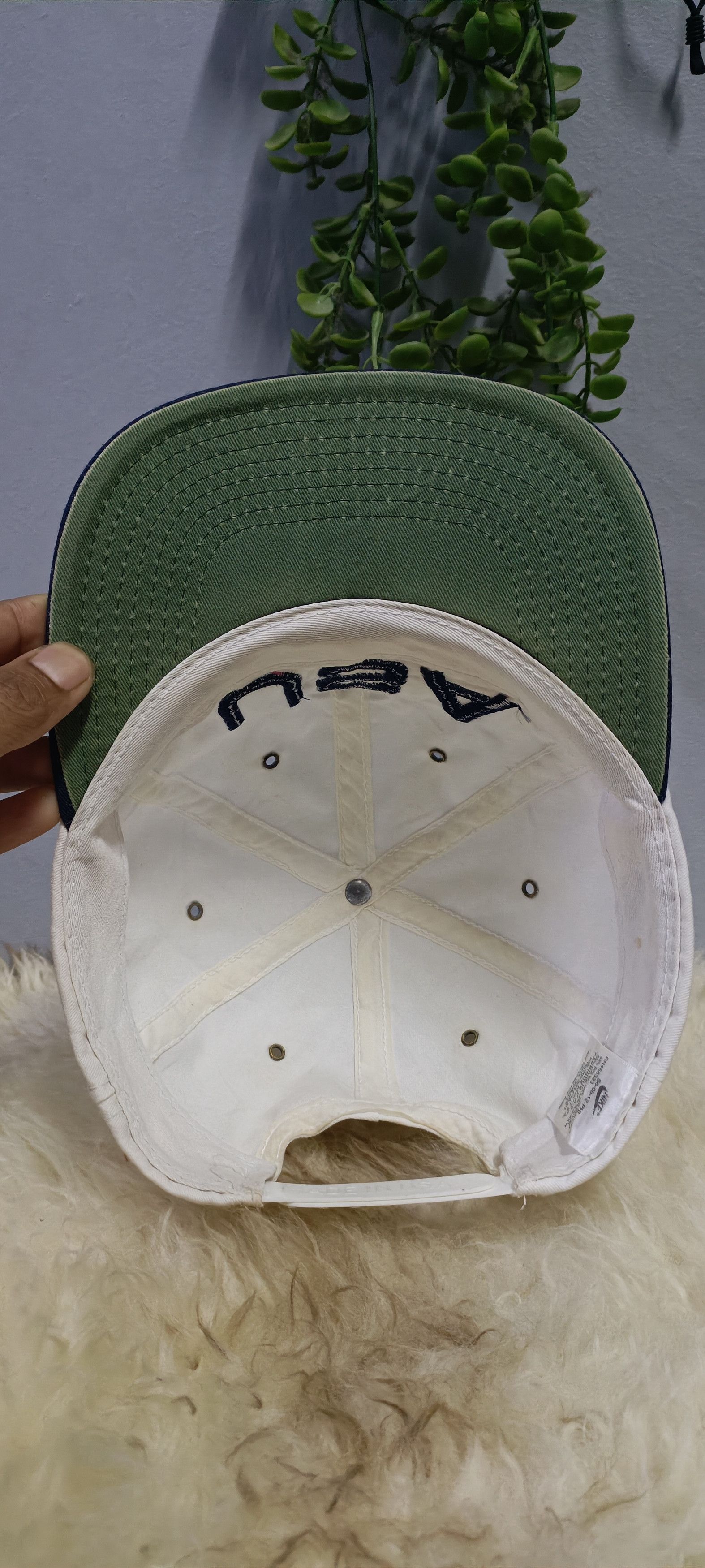 Nike × Vintage 90s Nike Vintage Cap USA Flag Size ONE SIZE - 5 Thumbnail