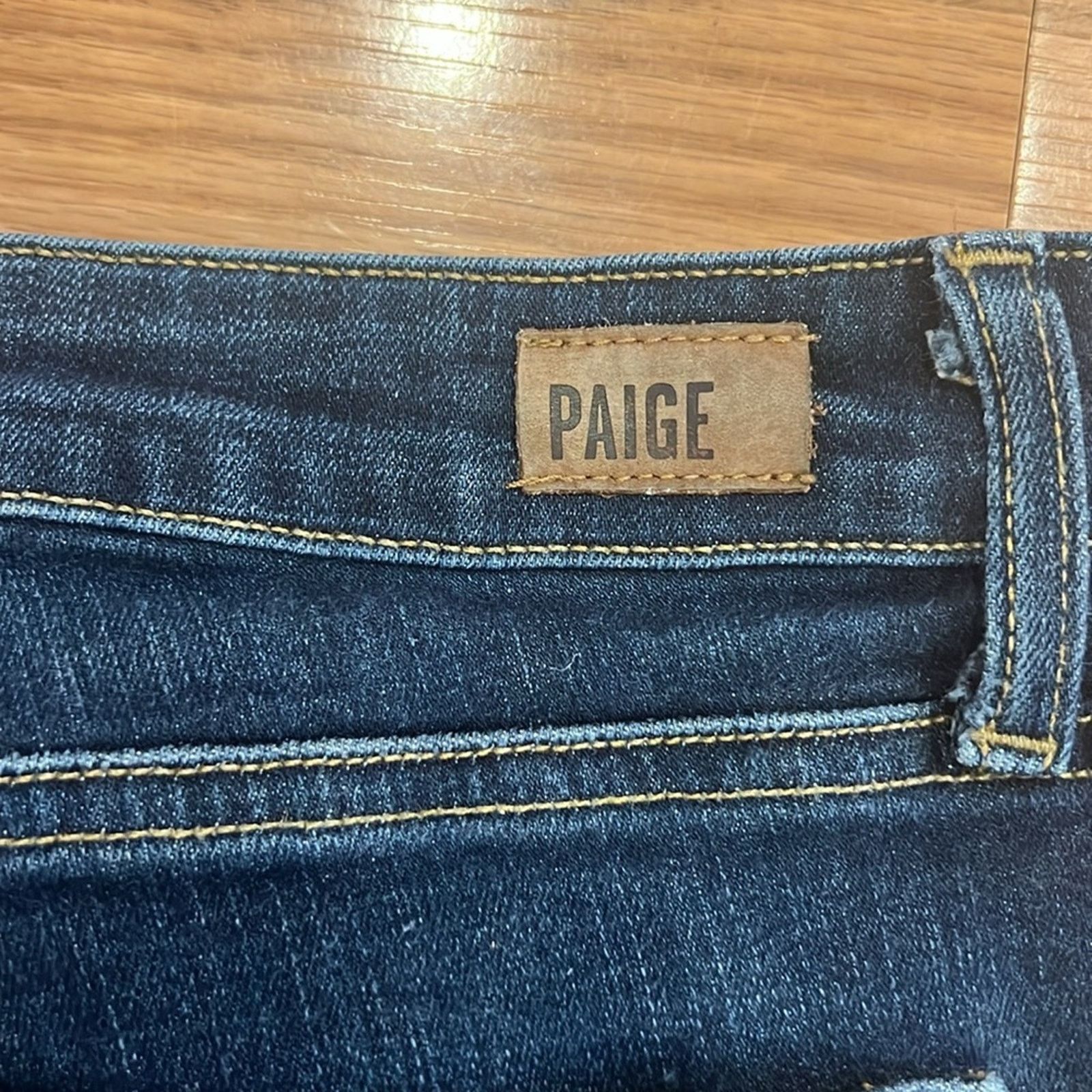 Paige Paige Hoxton Crop Skinny Jeans with Raw Hem Size 31" - 7 Thumbnail