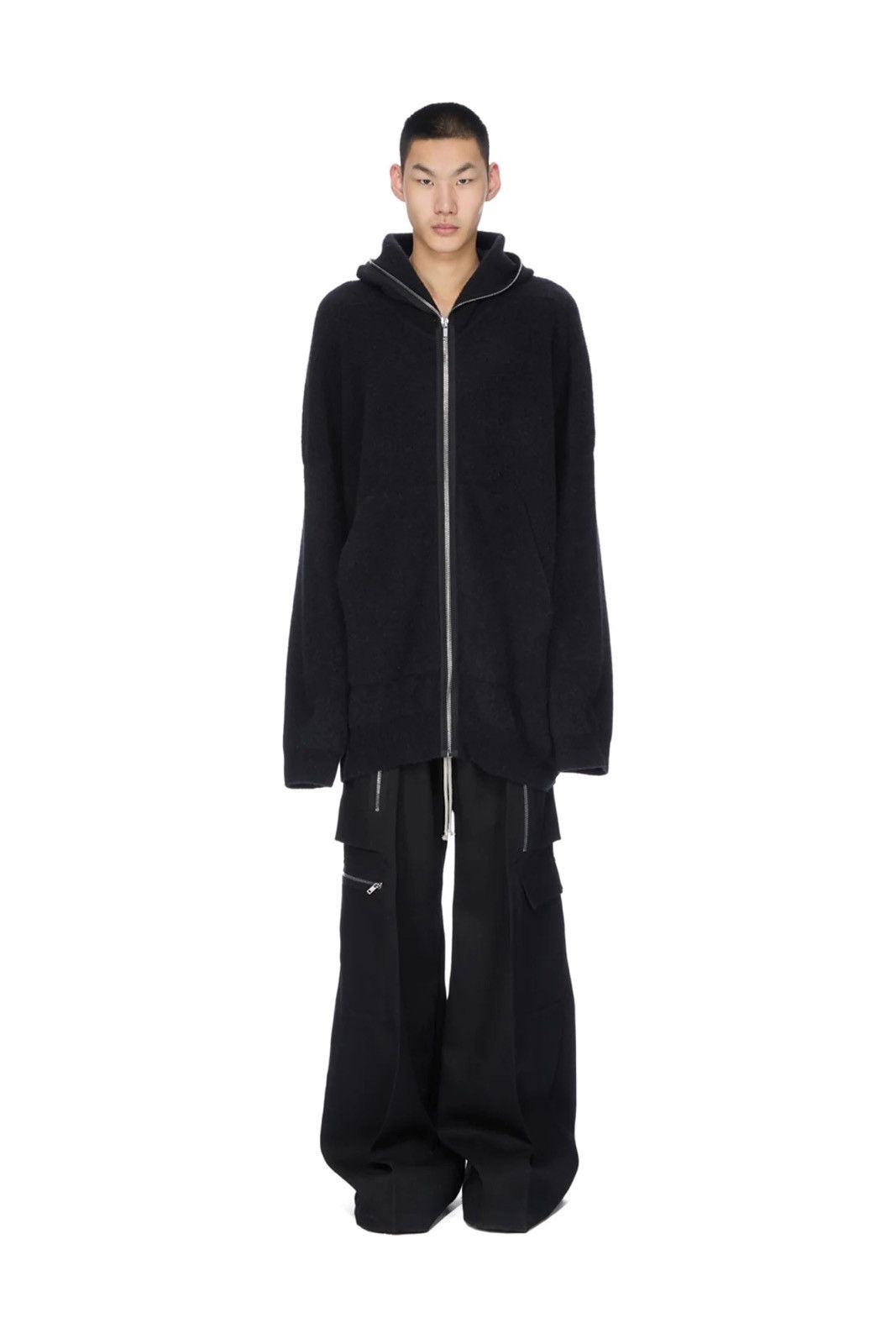 Rick Owens $3,800 2025 Concordians ALPACA Big Gimp Zip Hoodie Size US M / EU 48-50 / 2 - 8 Thumbnail