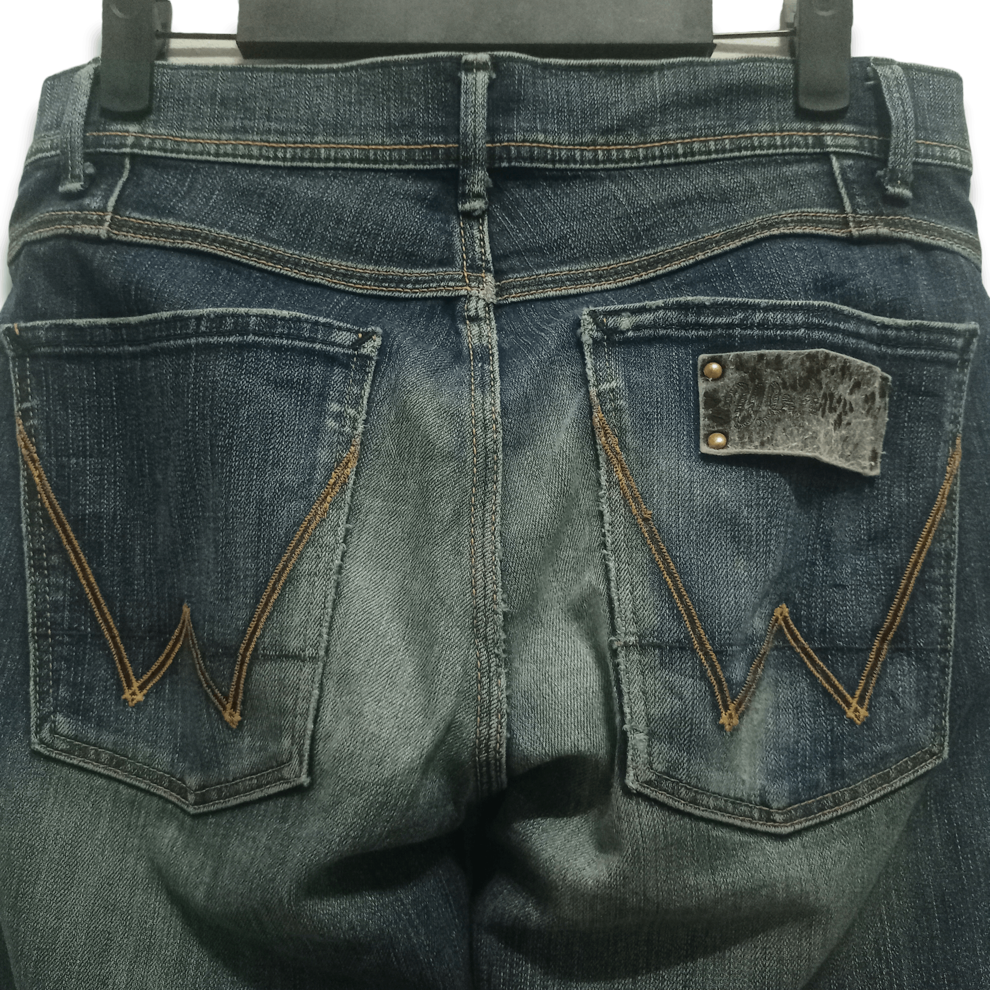 Wrangler Vintage Wrangler Blue Wash Distressed Jeans 29x32 Size US 29 - 6 Thumbnail