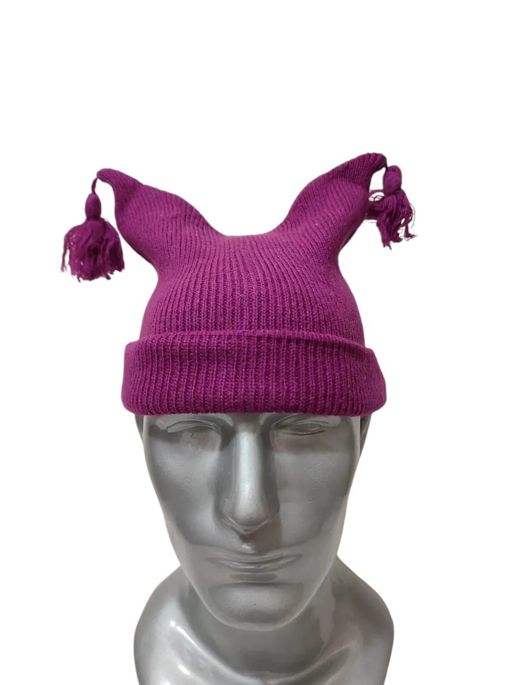 Other Purple Bunny Horn Beanie Hats Size ONE SIZE - 1 Thumbnail