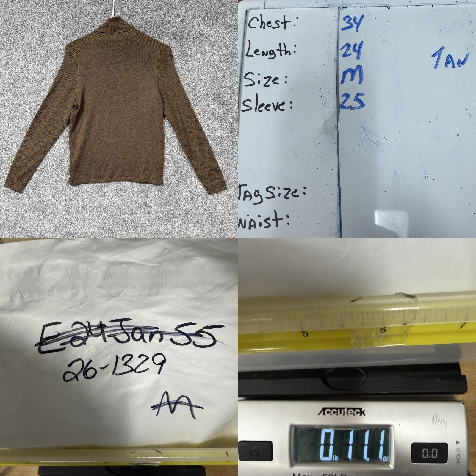 Vintage VTG 90s Carlisle Sweater Womens M Brown Silk Blend Turtleneck Preppy Clean Girl Size M / US 6-8 / IT 42-44 - 8 Thumbnail