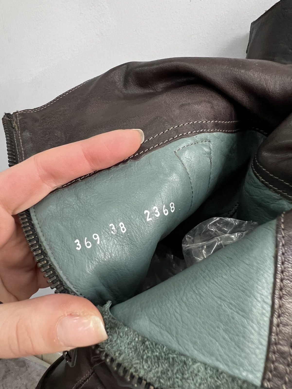 A.S.98 High long leather boots front zip Guidi style boots y2k Size US 8.5 / IT 38.5 - 16 Thumbnail
