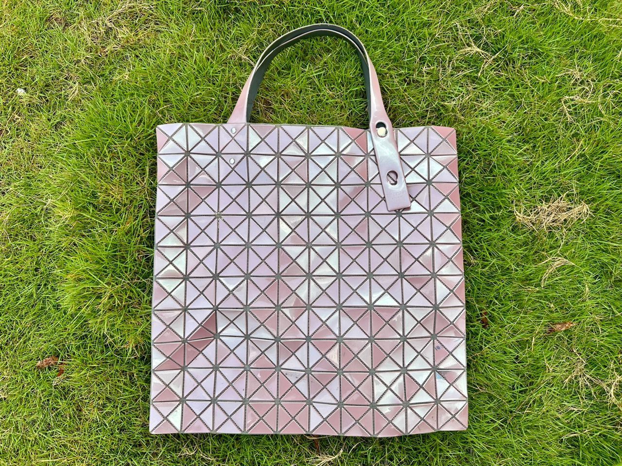 Authentic Issey Miyake Bao Bao Prism Frost Tote Light Pink