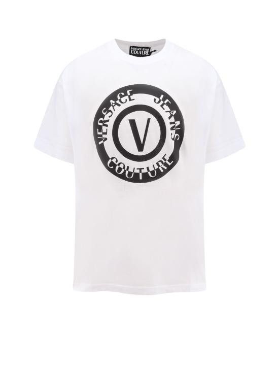 Tシャツ・カットソー VERSACE JEANS COUTURE Men T-shirt White 76GAHT06CJ00T 003 Versace VERSACE Men T-Shirts 76GAHT06CJ00T 003 White | Grailed