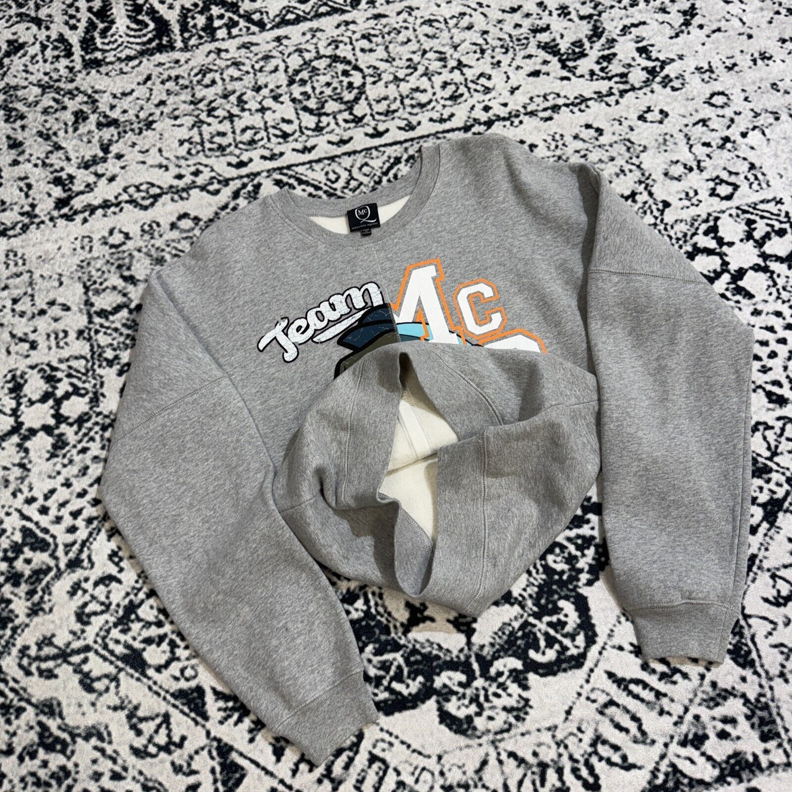 Alexander McQueen × Vintage Vintage Alexander McQueen Gray Cotton Crewneck Size XS MCQ Size US XS / EU 42 / 0 - 9 Thumbnail