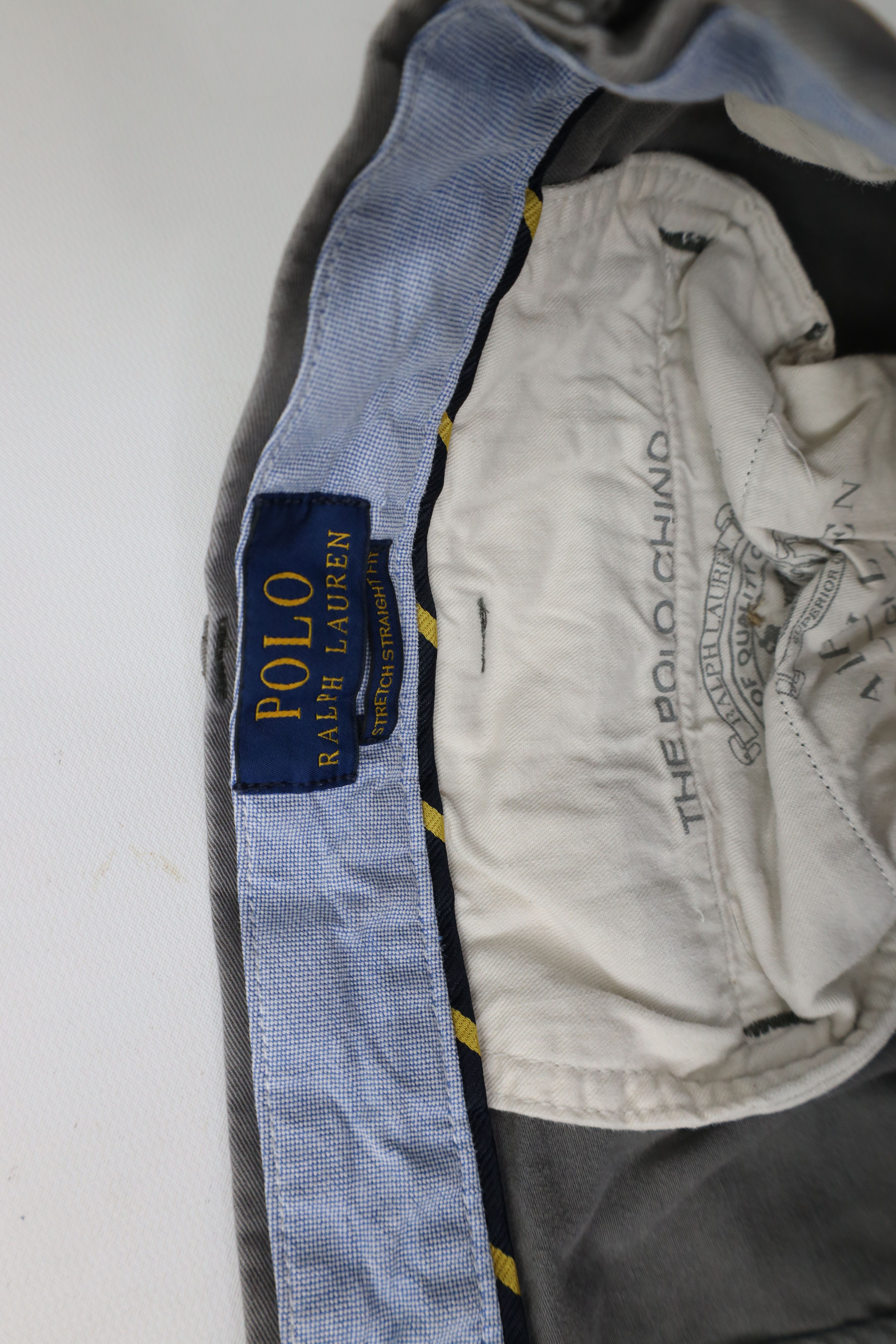 Ralph Lauren × Vintage Vintage Y2K Ralph Lauren Wide Leg Stretch Chino Pants Gray Size US 38 / EU 54 - 4 Thumbnail