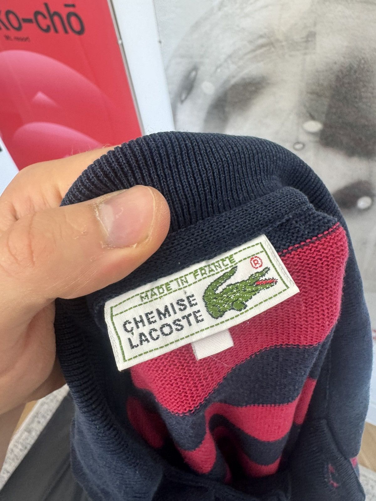 Lacoste Lacoste Vintage Sweater Striped Red Black Krueger Horror Size US XL / EU 56 / 4 - 4 Thumbnail