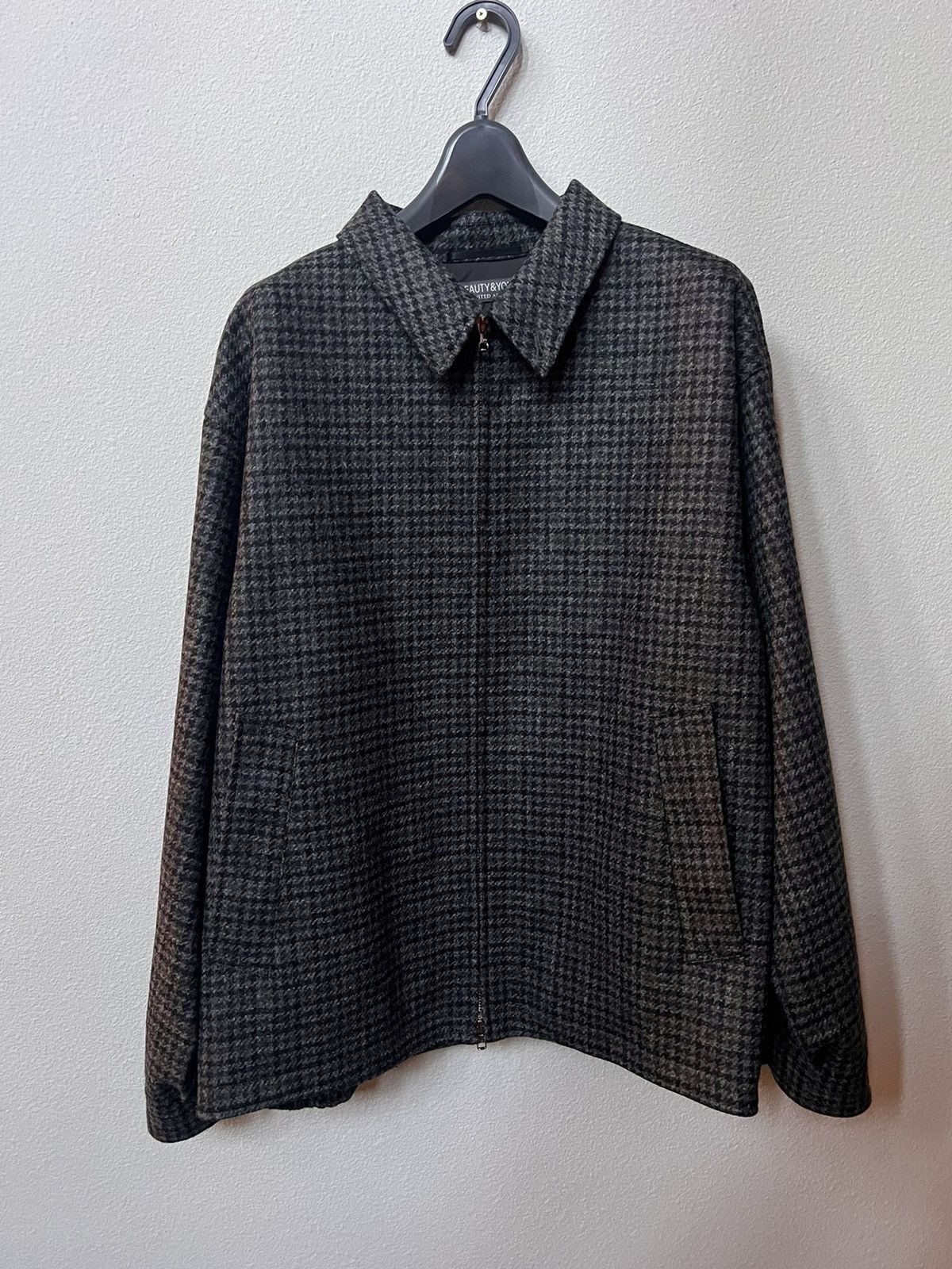 BEAUTY&YOUTH Moon tweed wool zip jacket xl Size US XL / EU 56 / 4 - 1 Thumbnail