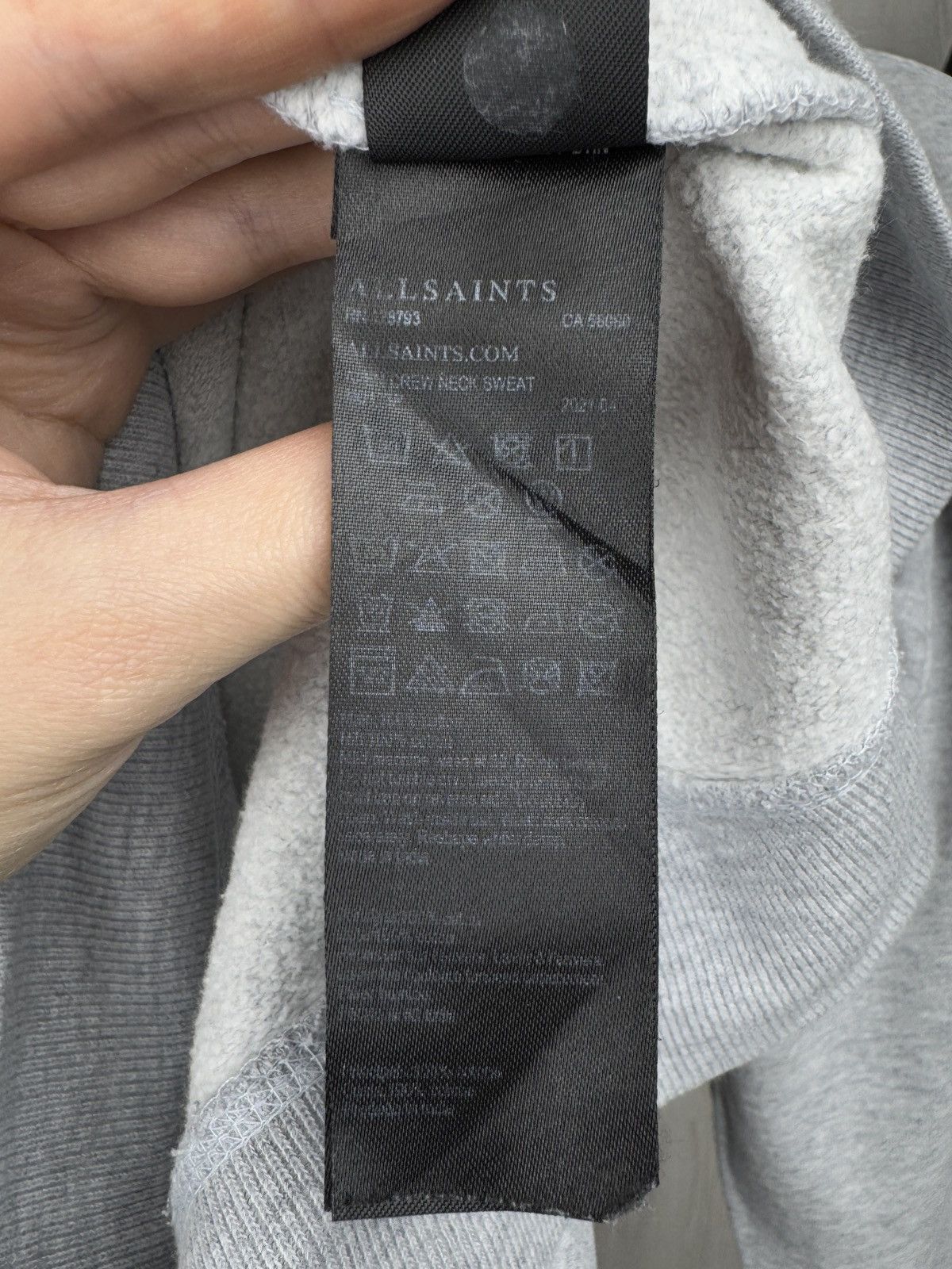 Allsaints Allsaints Vintage Mens Aven Crew Neck Sweatshirt Size S Size US S / EU 44-46 / 1 - 10 Thumbnail
