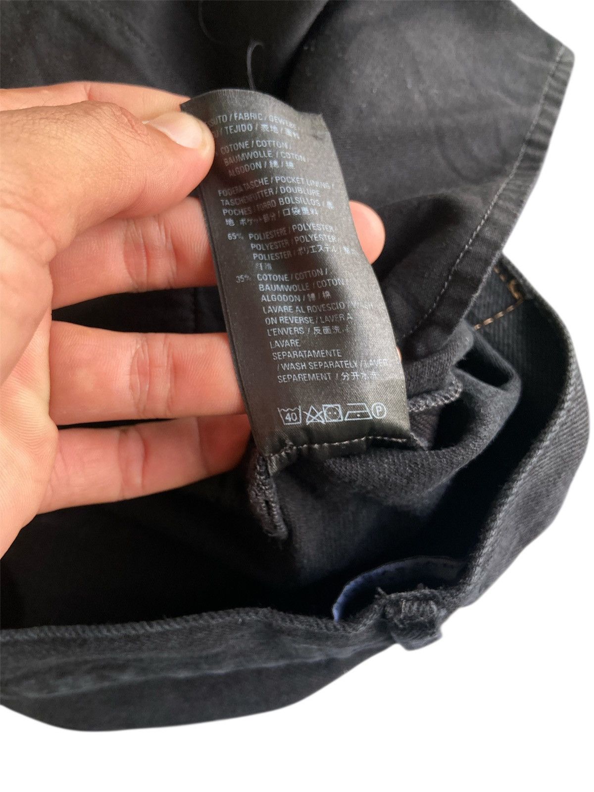 Balenciaga Balenciaga Wardrobe Unisex Black Denim Jeans Size US 32 / EU 48 - 9 Thumbnail