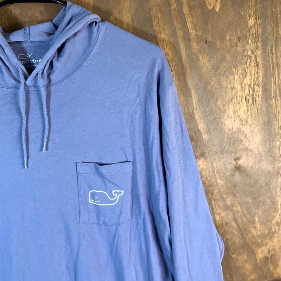 Vintage VINEYARD VINES Womens Sweatshirt Purple Logo Hoodie Pullover Lightweight Medium Size M / US 6-8 / IT 42-44 - 5 Thumbnail