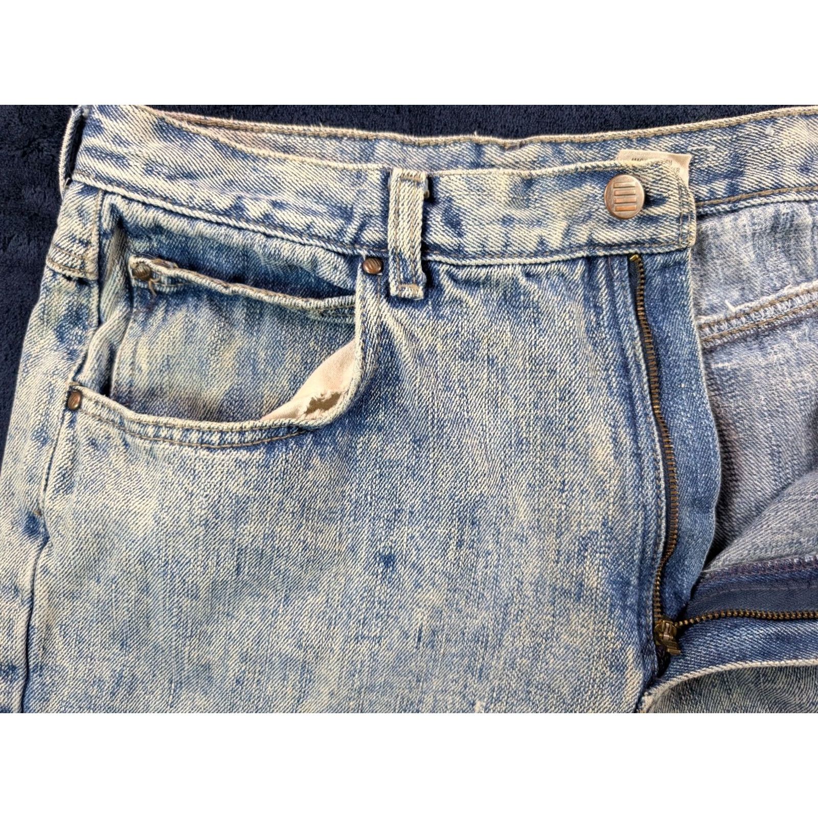 Vintage VINTAGE Gitano Jeans Mens Denim 1980s Acid Wash Grunge Baggy 30x30 Blue Rock Punk Gro Size US 30 / EU 46 - 4 Thumbnail
