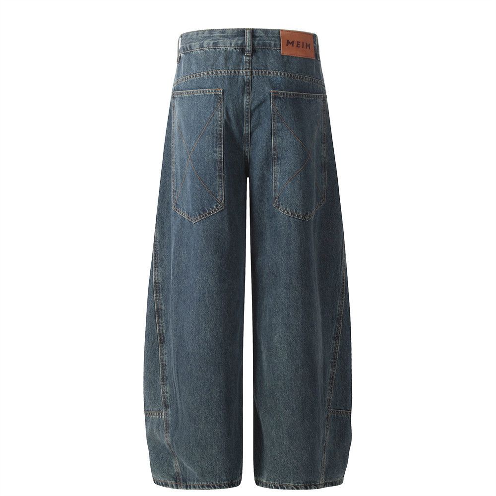 Japanese Brand × Jean American retro patchwork men's loose scimitar jeans Size US 32 / EU 48 - 3 Thumbnail