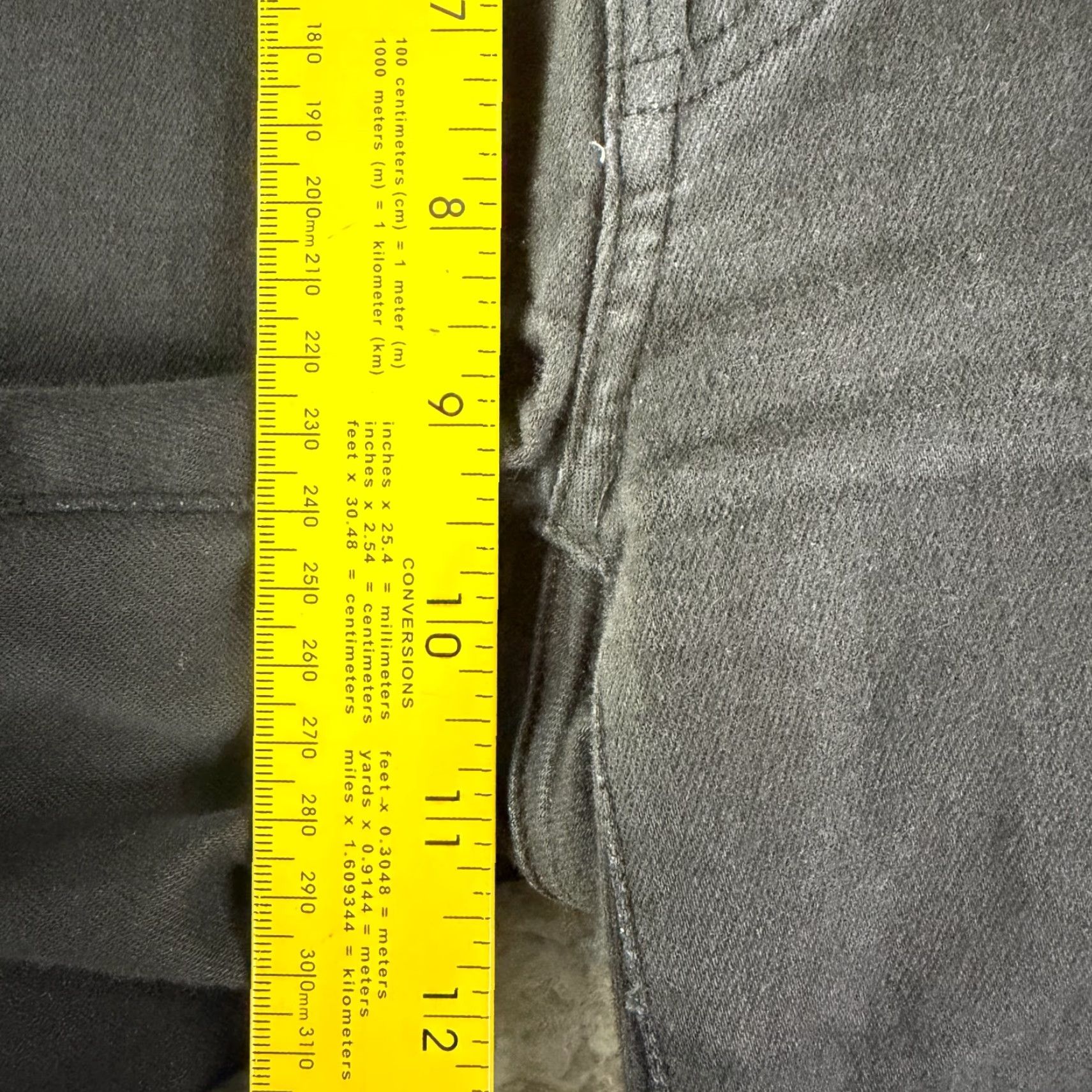 Edwin Edwin Cassia Mini-Boot Jeans Womens Size 29 Black Denim Mid-Rise Stretch Jeans Size 29" - 6 Thumbnail