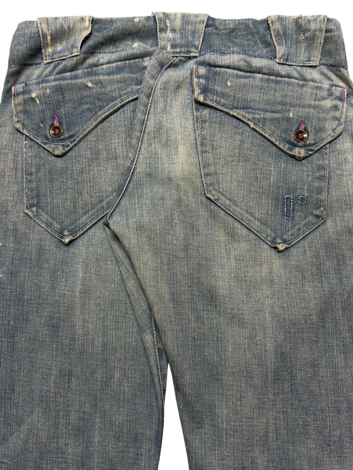 Rogan Vintage 90s Usa Rogan Blue Faded Wash Wide Leg Bootcut Jeans Size US 30 / EU 46 - 6 Thumbnail
