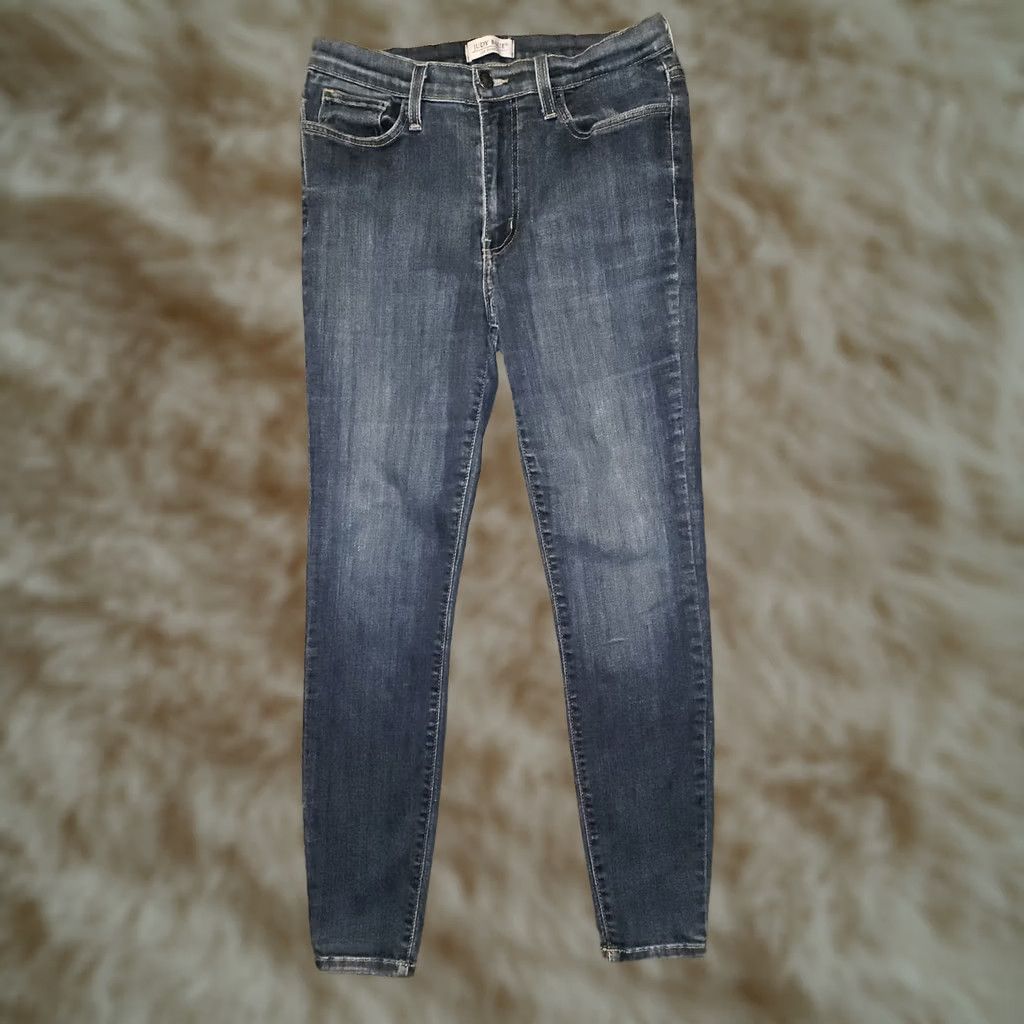 Vintage Judy Blue Jeans Skinny Ankle Juniors 11/30 Mid Rise Stretch Made in USA Preppy Size 32" / US 10 / IT 46 - 1 Thumbnail