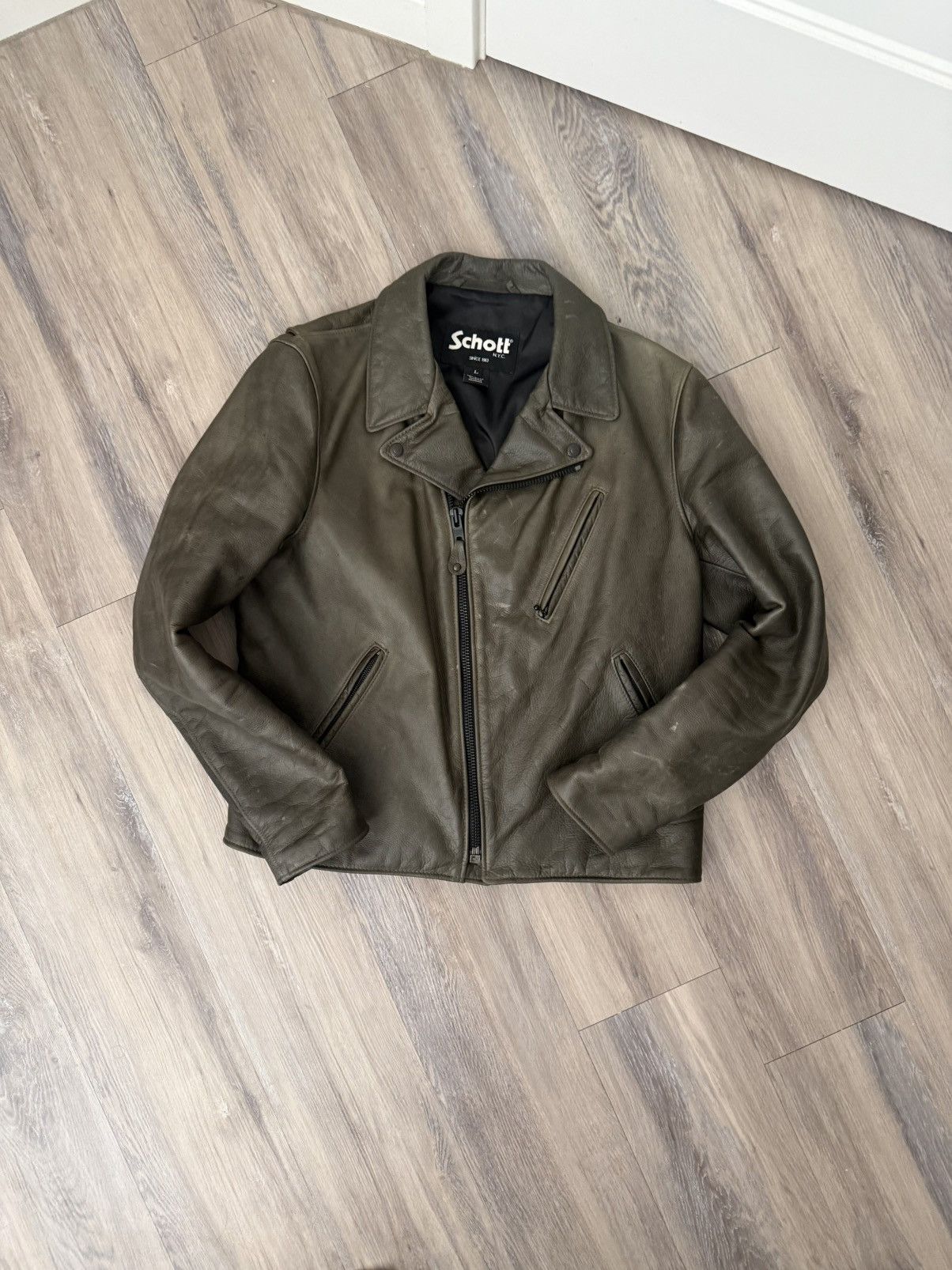 Schott Schott NYC waxed Perfecto Size US L / EU 52-54 / 3 - 1 Thumbnail