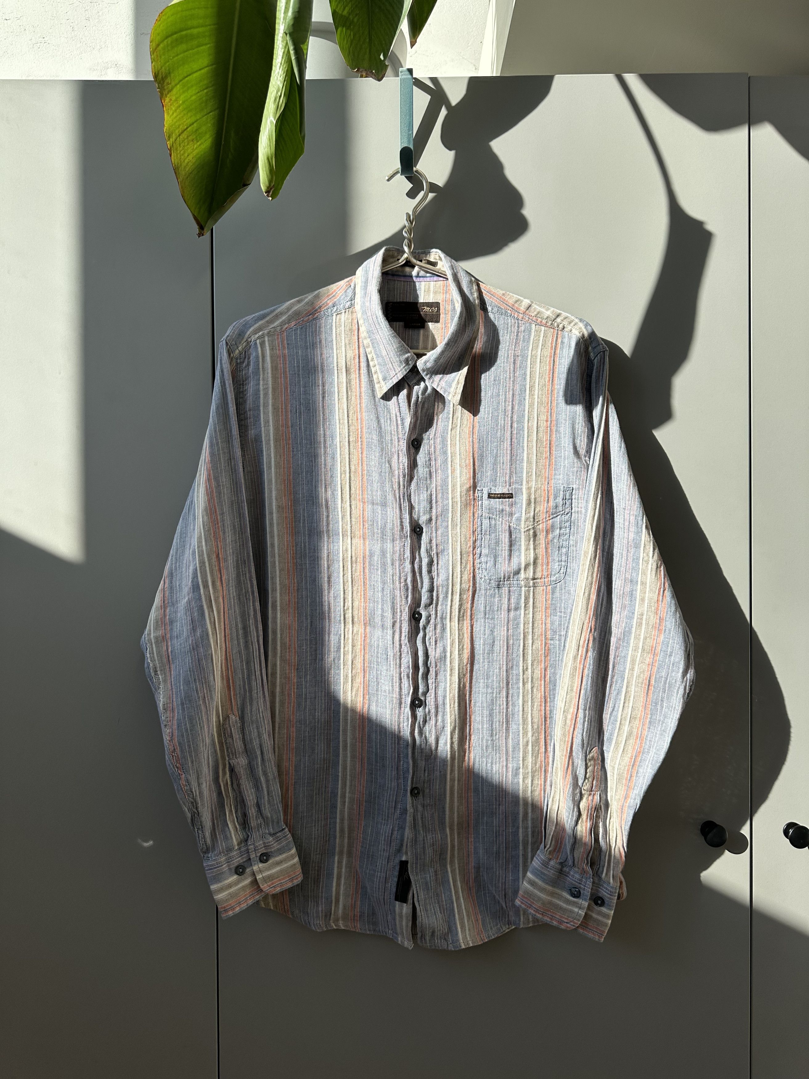 Marlboro Classics Marlboro Classics Vintage Linen Blend Shirt Large Size US L / EU 52-54 / 3 - 5 Thumbnail