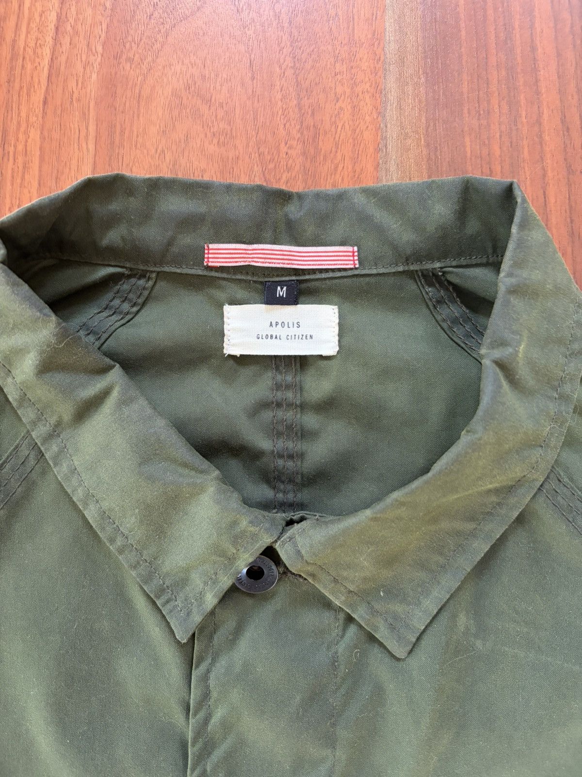 Apolis Apolis Waxed French Work Chore Coat – Made in USA – Size M Size US M / EU 48-50 / 2 - 4 Thumbnail