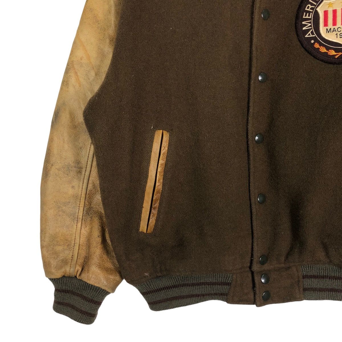 Japanese Brand 🔥Vintage Varsity Jacket Jumper Stadium Leather Macbeth Size US M / EU 48-50 / 2 - 4 Thumbnail
