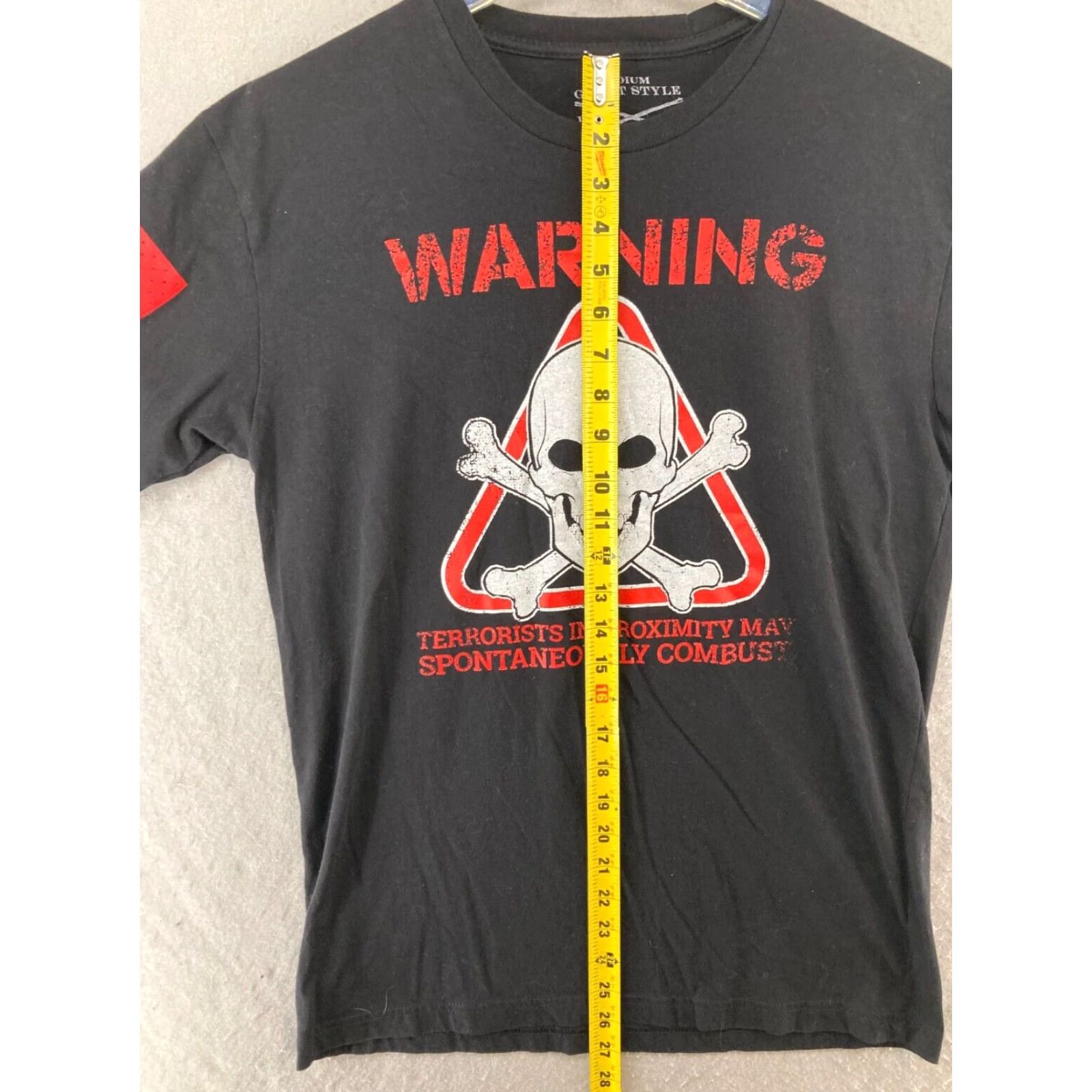 Vintage VINTAGE Grunt Style Shirt Men M Black Skull Crossbones Graphic Print Crew Neck Short Sleeve T-Shirt Med Adult Mens Size US M / EU 48-50 / 2 - 4 Thumbnail
