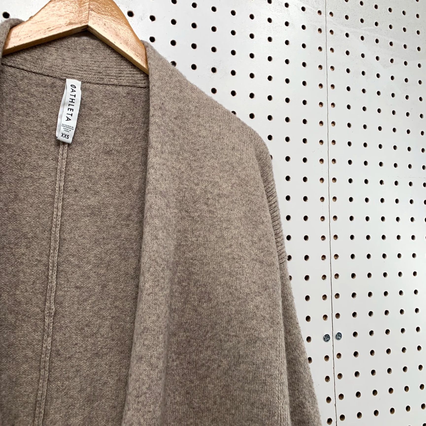 Athleta Athleta Wool Cashmere Cardigan Sweater Womens 2XS Brown Wrap Spirit Side Slit Cardigan Size XXS / US 00 / IT 34 - 7 Thumbnail