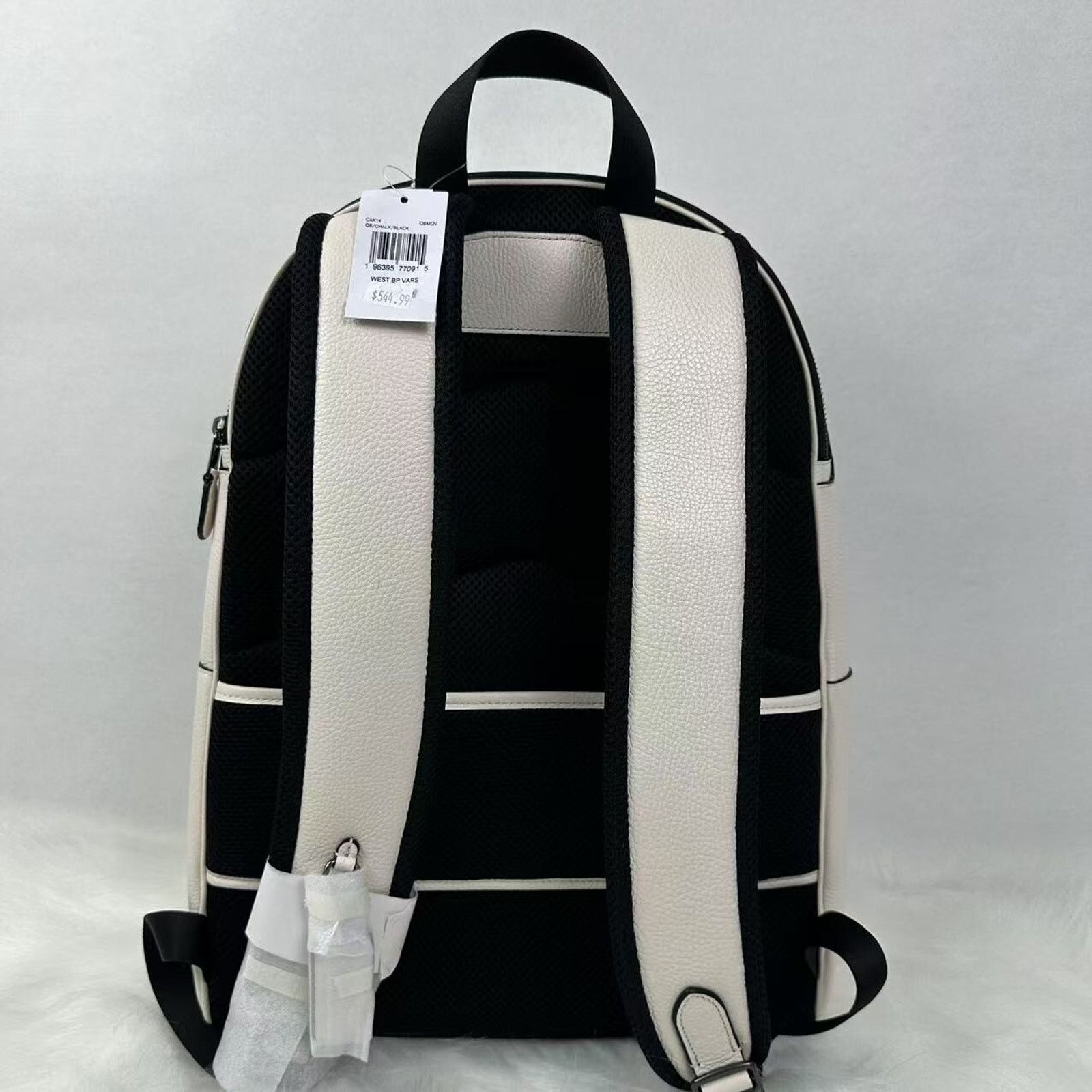 Coach Coach West Backpack With Varsity Motif In Leather Chalk NWT Size ONE SIZE - 4 Thumbnail