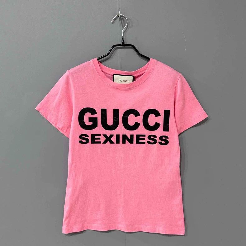 Gucci Gucci Printed logo pink short sleeves 2506-Nextarrow Size XXS / US 00 / IT 34 - 1 Thumbnail
