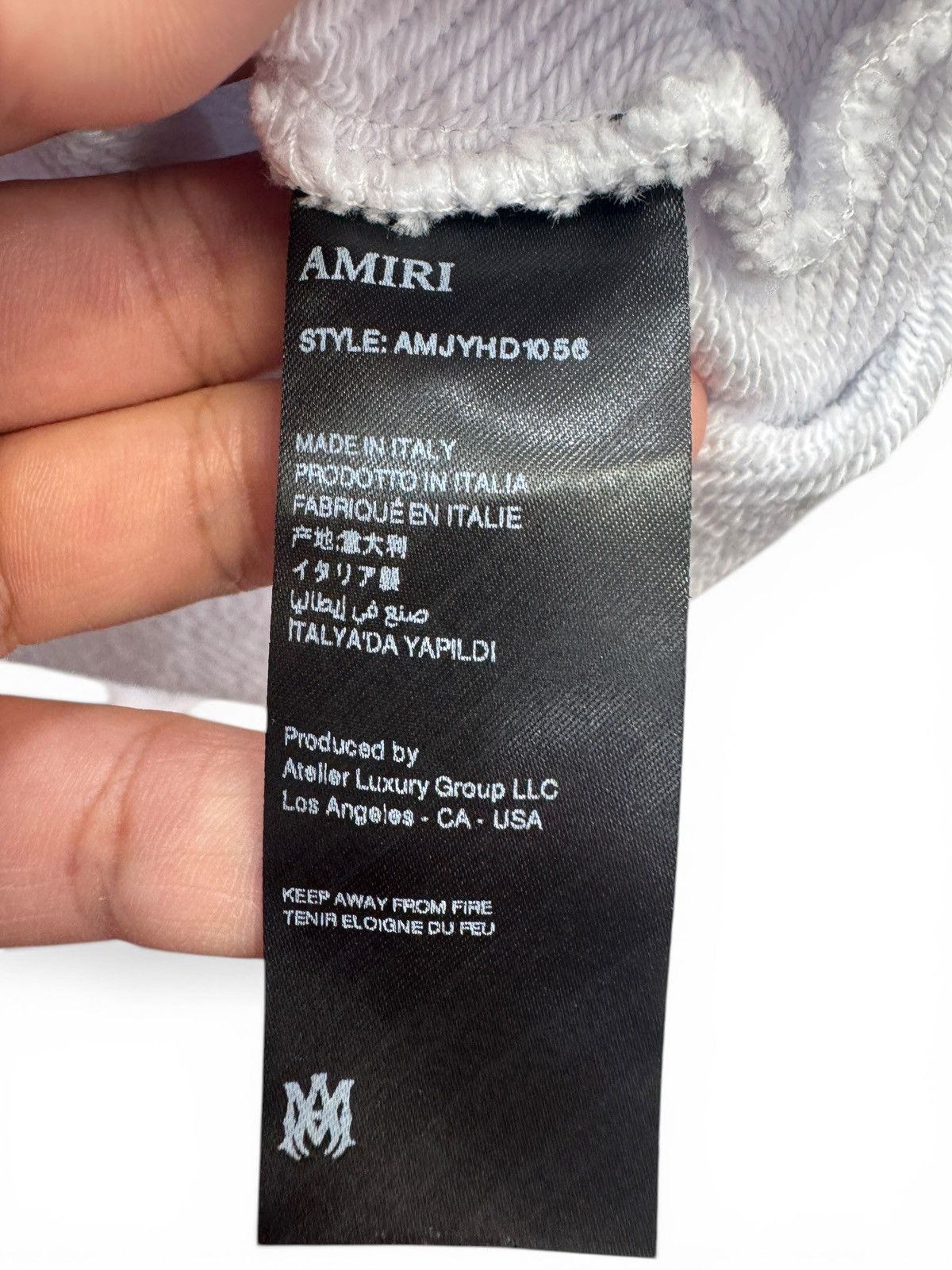 Amiri Amiri White Sun Hoodie Size US L / EU 52-54 / 3 - 5 Thumbnail