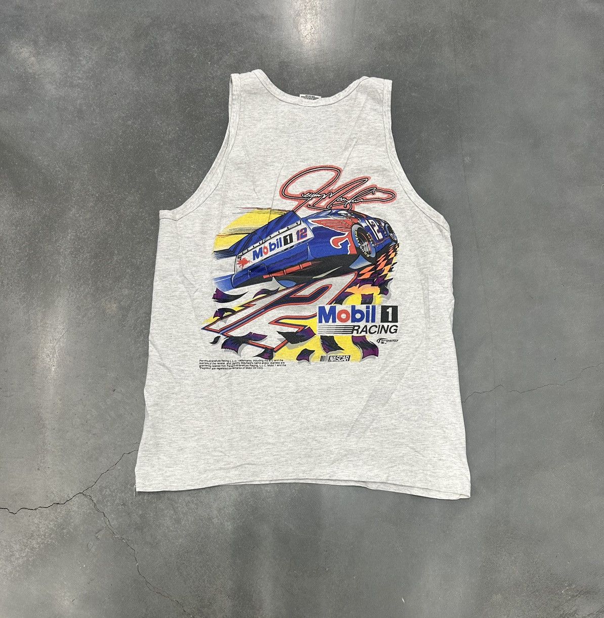 NASCAR × Vintage Grey and purple Jeremy Mayfield NASCAR tank top Size US M / EU 48-50 / 2 - 2 Thumbnail