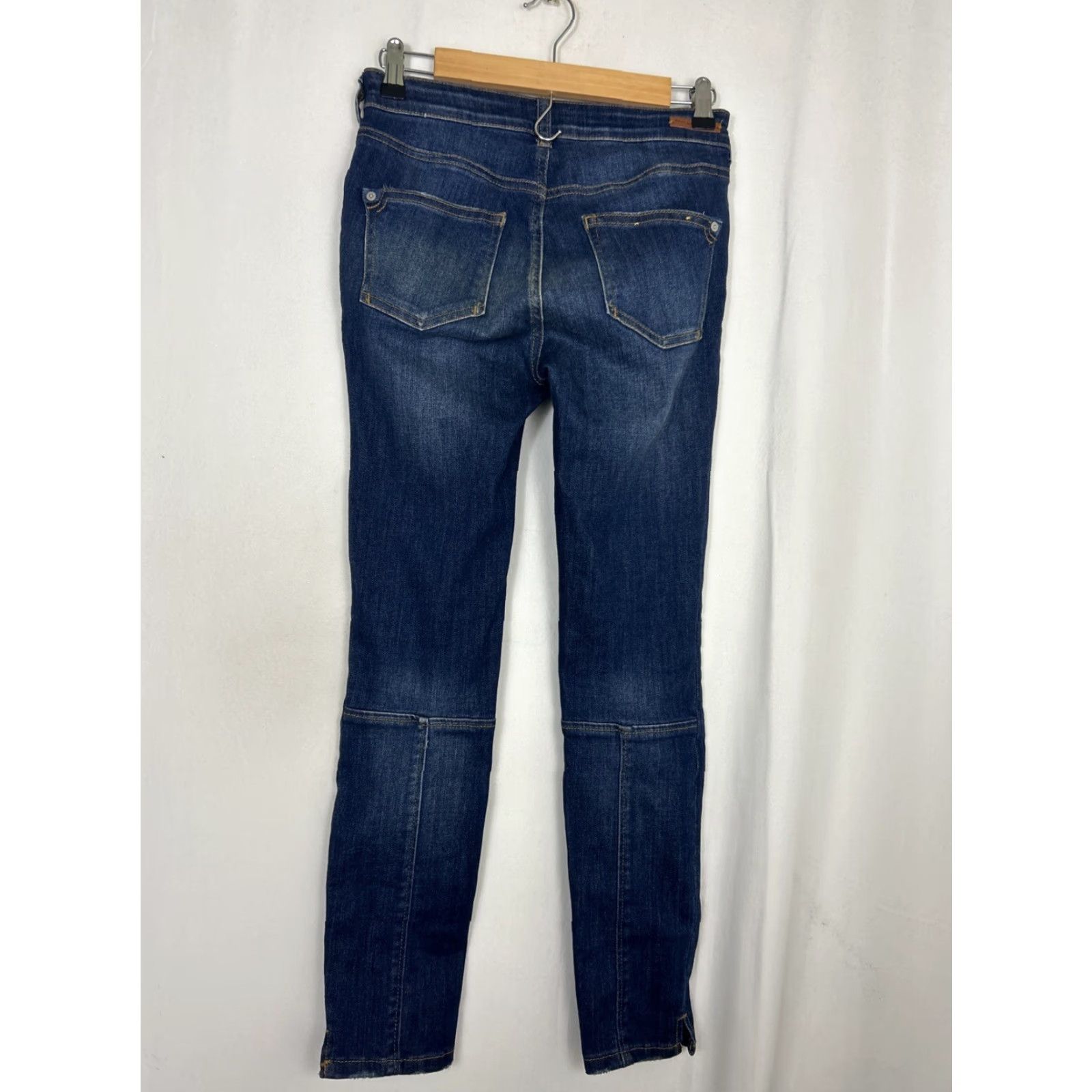 Vintage Anthropologie Pilcro Womens Jeans Denim Jegging Dark Wash 26 Regular 28in Inseam Blue Women Size 26" / US 2 / IT 38 - 7 Thumbnail