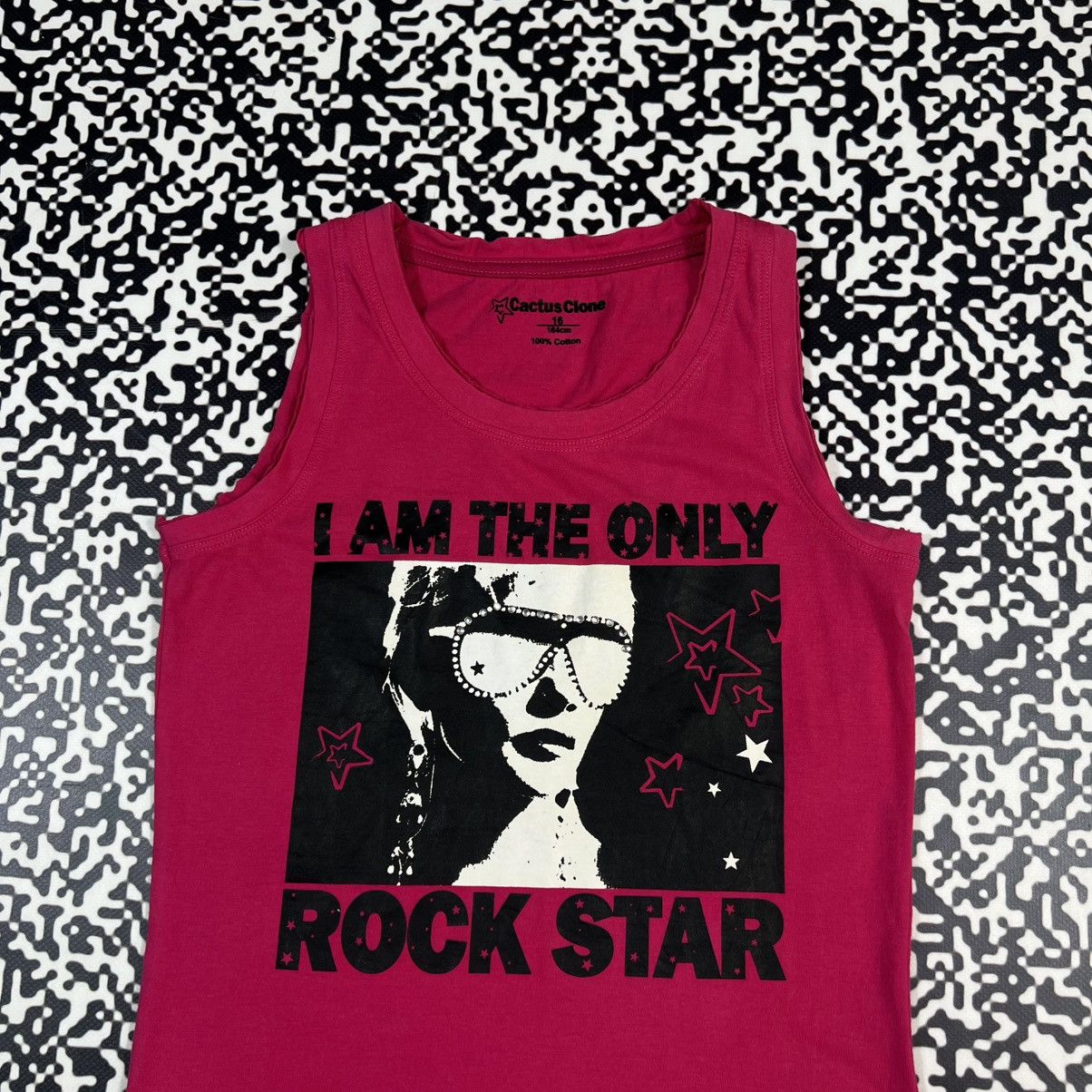 Japanese Brand Vintage Y2K I Am The Only Rock Star Face Logo Hysteric Top Size XS / US 0-2 / IT 36-38 - 4 Thumbnail