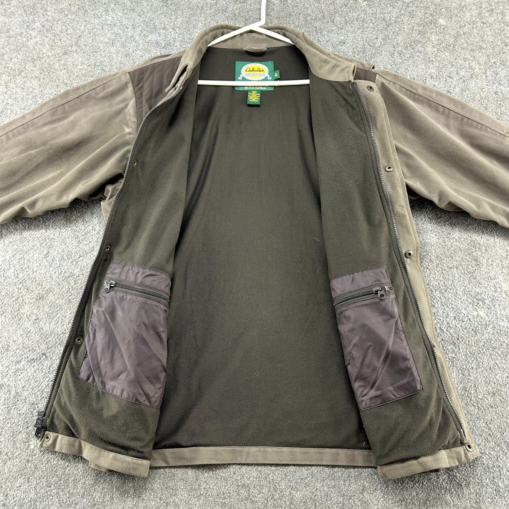 Vintage Cabela's Jacket Mens M Brown Full Zip Hunting Outdoor Polyester 80s 90s Pockets Size US M / EU 48-50 / 2 - 2 Thumbnail
