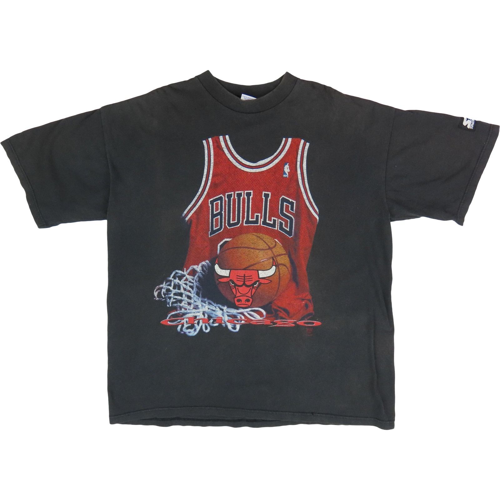 Starter 90s Vintage Chicago Bulls Jordan Basketball Jersey Tee L Size US L / EU 52-54 / 3 - 3 Thumbnail