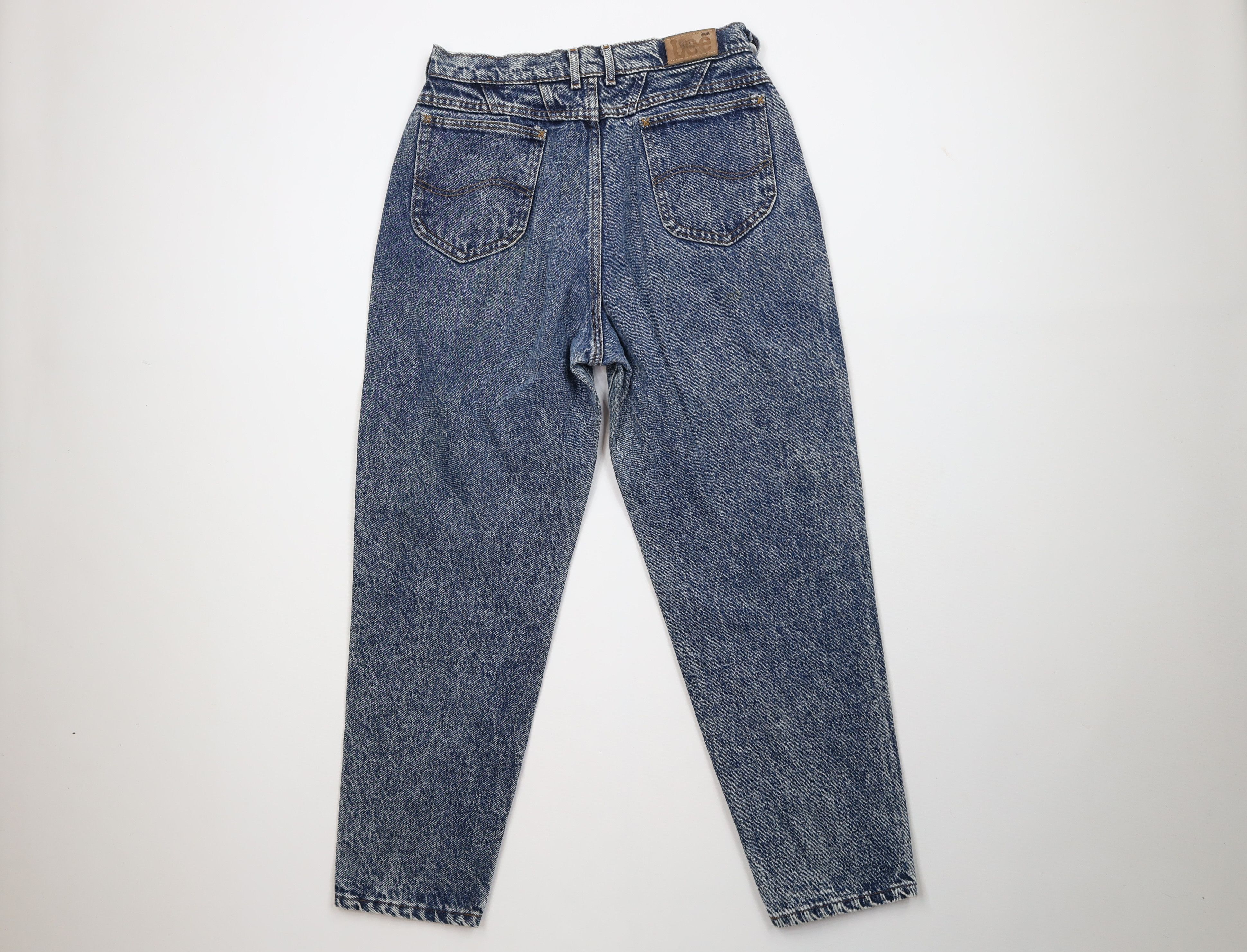 Lee Vintage 90s Lee Acid Wash Relaxed Tapered Leg Jeans USA Size 36" / US 14 / IT 50 - 11 Thumbnail