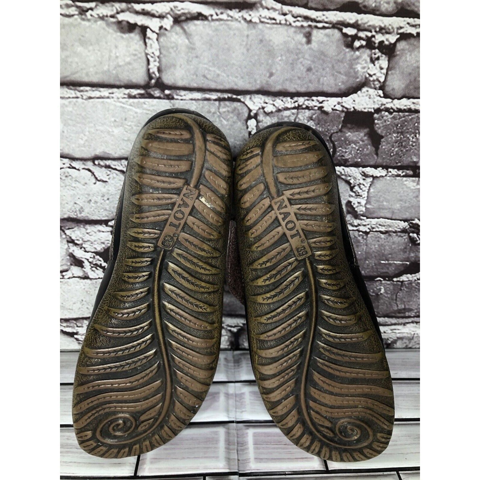 Other Naot Aroha Brown Bronze Snake Leather MaryJane Strap Shoes W Size US 8.5 / IT 38.5 - 11 Thumbnail