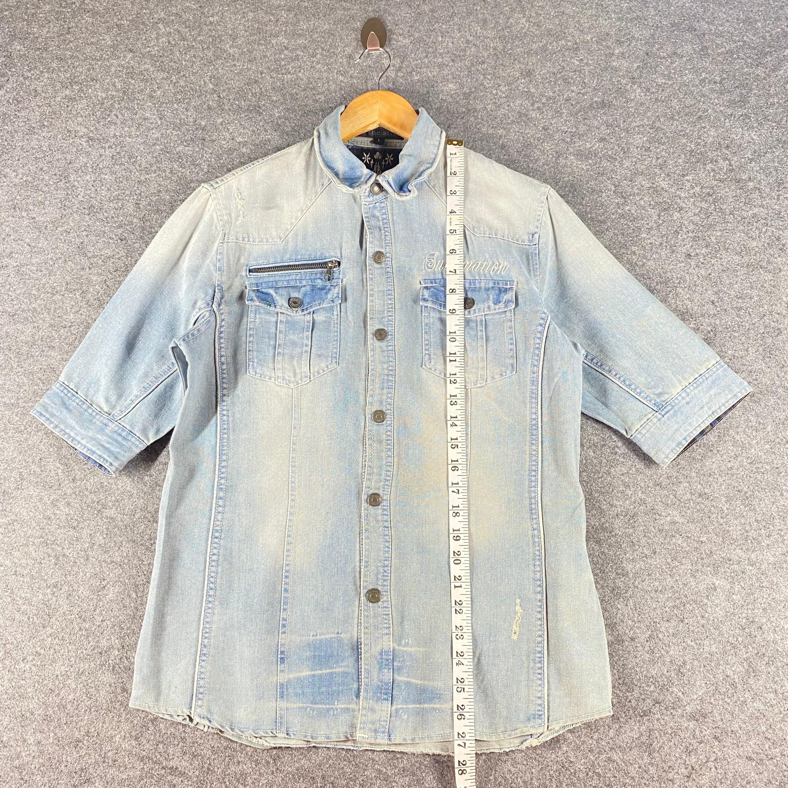 In The Attic Vintage In The Attic Punk Denim Jacket Size US M / EU 48-50 / 2 - 5 Thumbnail