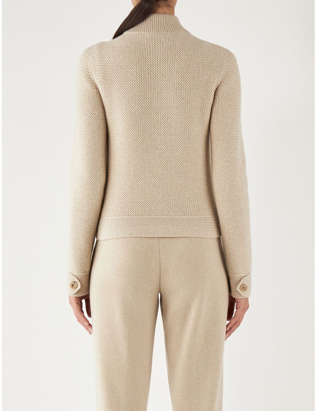 Loro Piana o1srvl11e0125 Borgonuovo Bomber Jacket in Beige Size S / US 4 / IT 40 - 3 Thumbnail