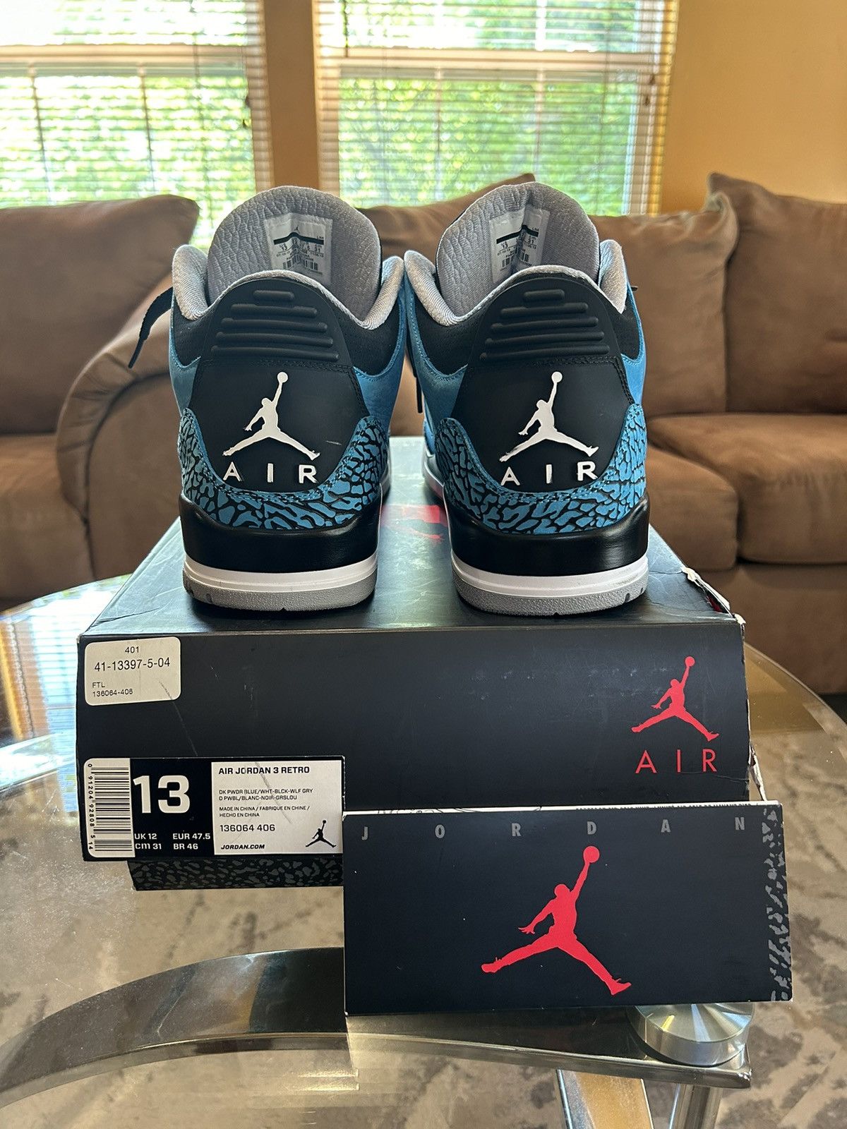 Jordan Brand Air jordan 3 Powder Blue Size US 13 / EU 46 - 4 Thumbnail