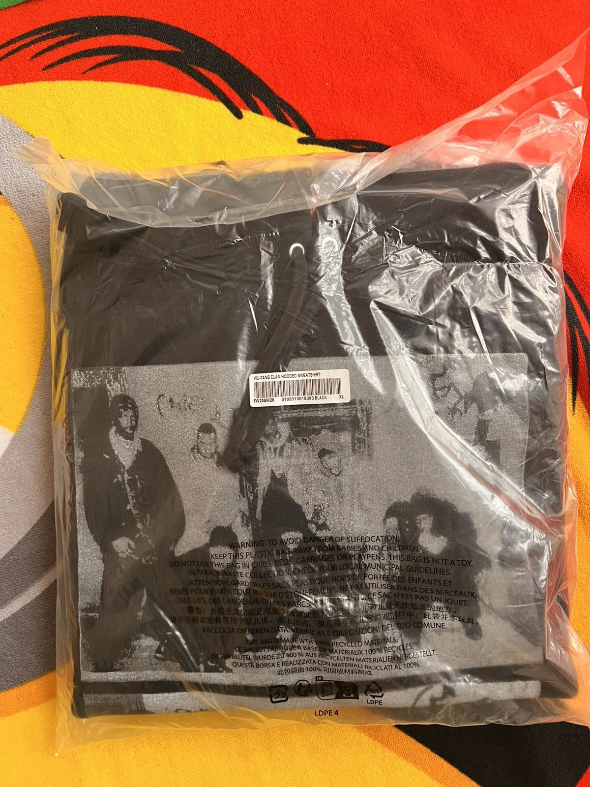 Supreme XL Supreme Wu-Tang Clan Hooded Sweatshirt Black FW25 hoodie Size US XL / EU 56 / 4 - 21 Thumbnail