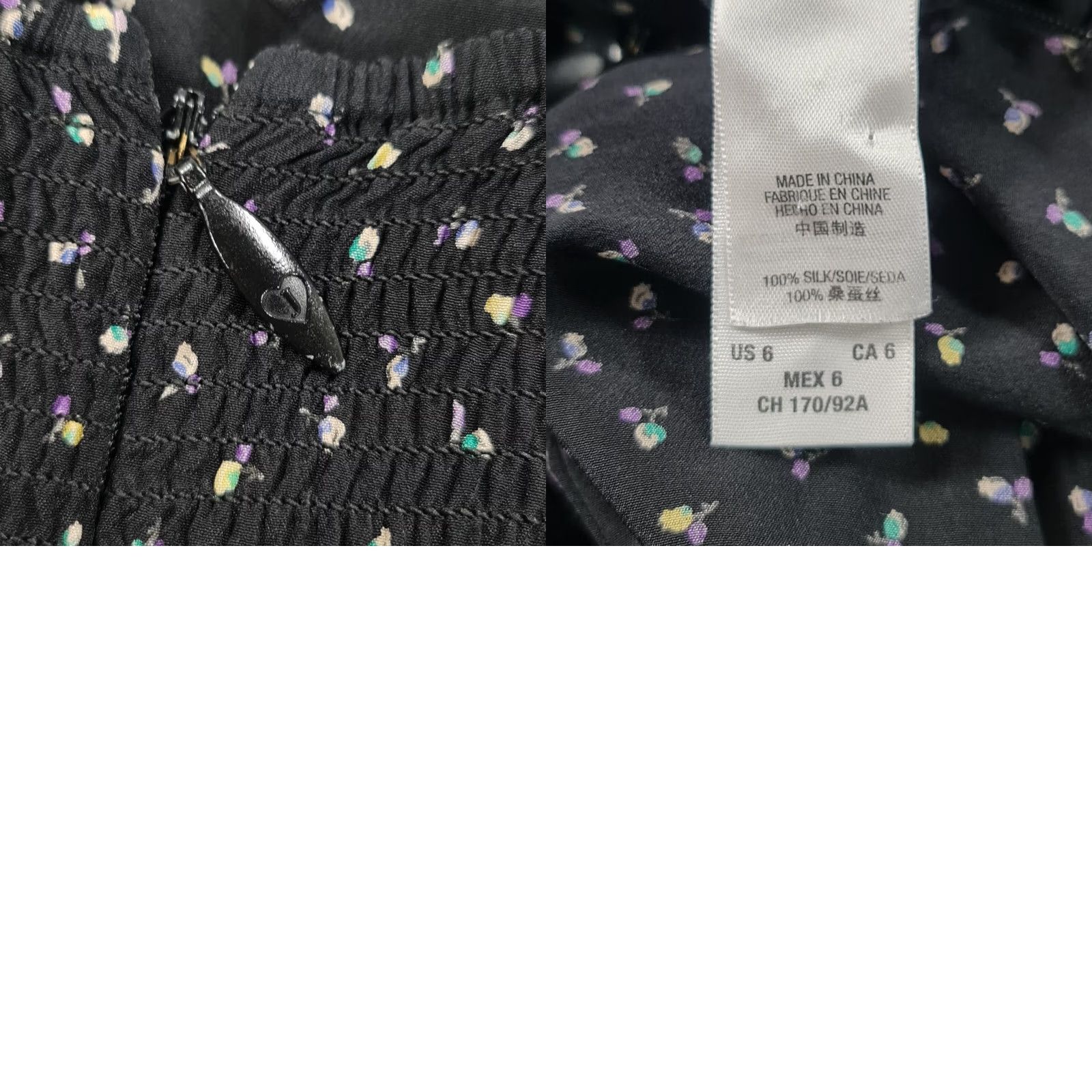 Juicy Couture Juicy Couture Womens Jumpsuit Silk Black 6 UK Sleeveless Floral Zip Regular One-Piece Womens Size 28" / US 6 / IT 42 - 8 Thumbnail