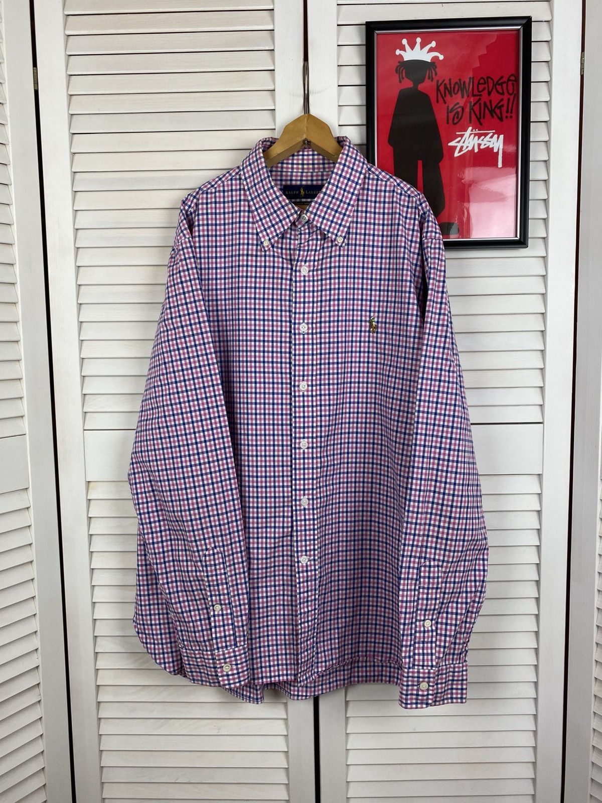 Polo Ralph Lauren Vintage Shirt Button Up Polo Ralph Lauren Plaid Striped Size US XL / EU 56 / 4 - 1 Thumbnail