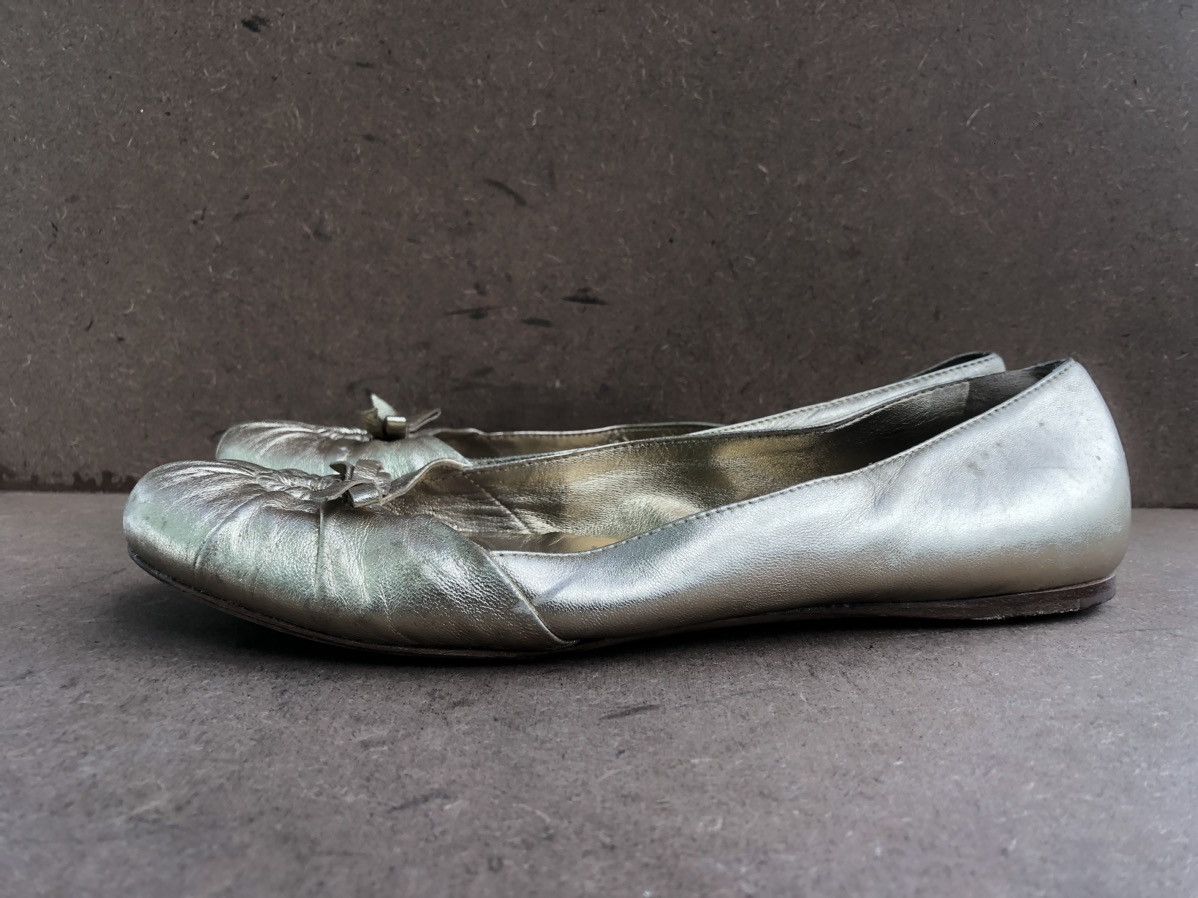 Prada Prada Gold Leather Women’s Flat shoes Size 39.5 Made In 🇮🇹 Size US 9.5 / IT 39.5 - 3 Thumbnail
