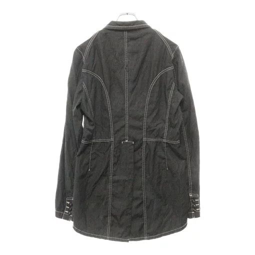 Comme des Garcons Homme Plus Jacket White Stitch Design Tailored 1 Button Plain Gray Size US M / EU 48-50 / 2 - 2 Thumbnail