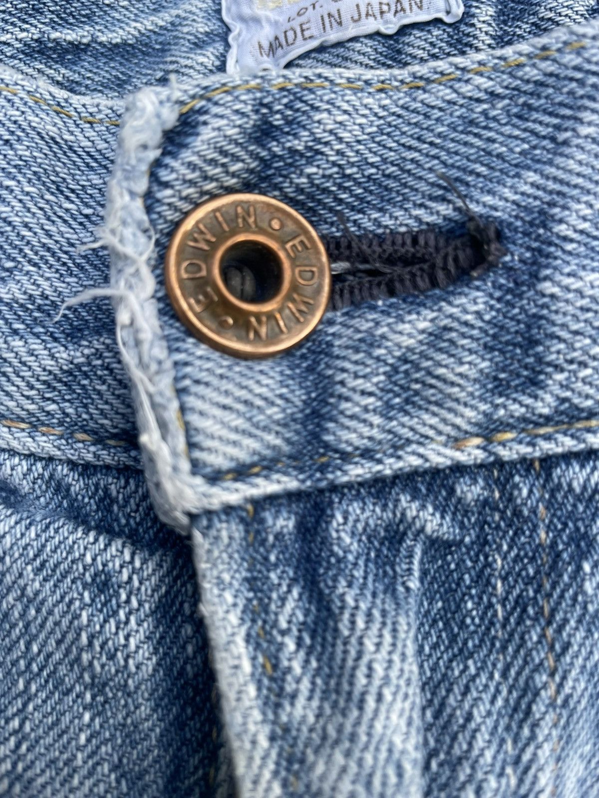 Edwin Vintage Edwin 505ZX Selvedge Distresed Jeans Size US 36 / EU 52 - 24 Thumbnail