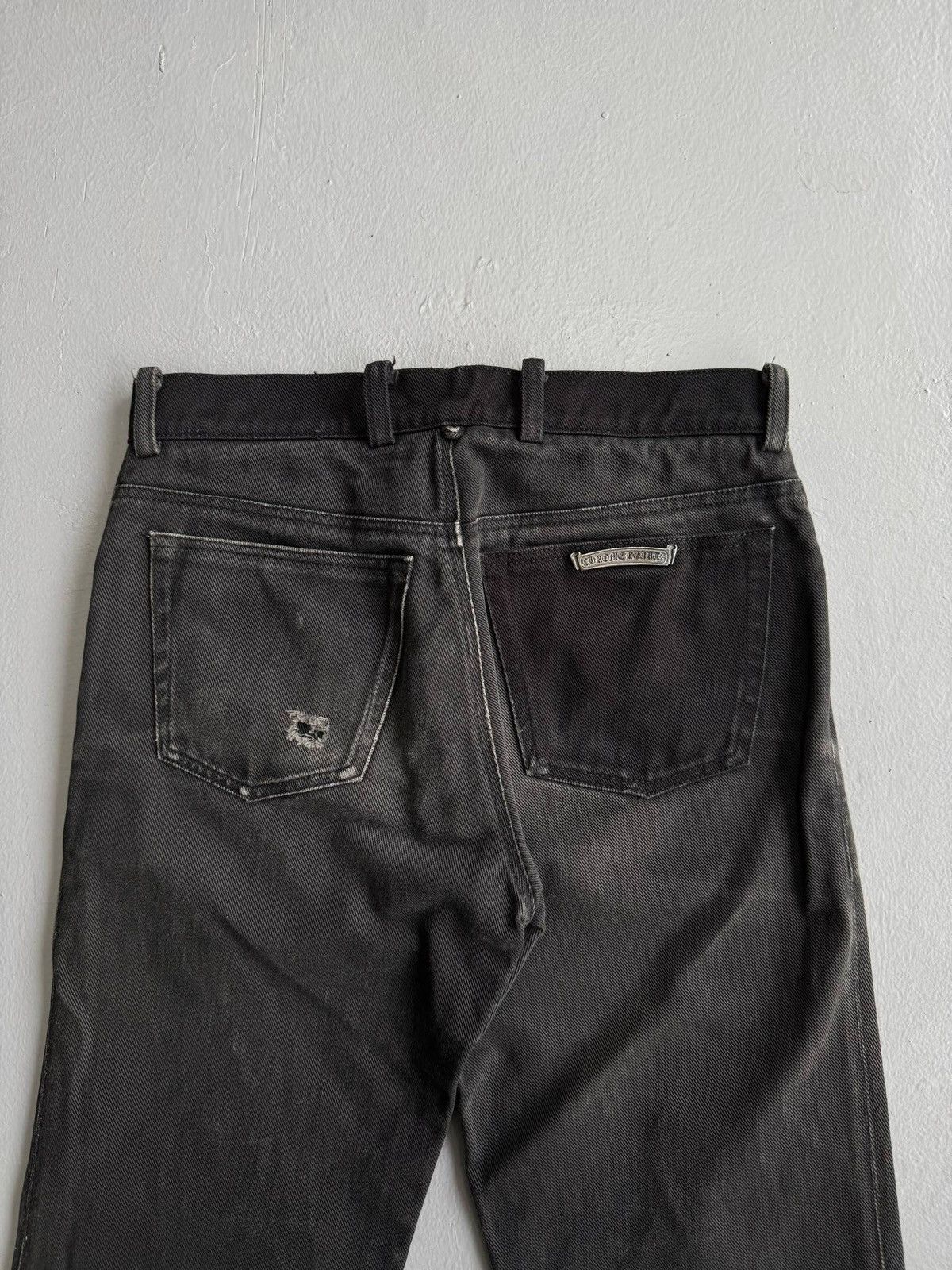 Chrome Hearts Vintage Chrome Hearts Fleur Knee Denim Flared Pants Size 28" / US 6 / IT 42 - 6 Thumbnail